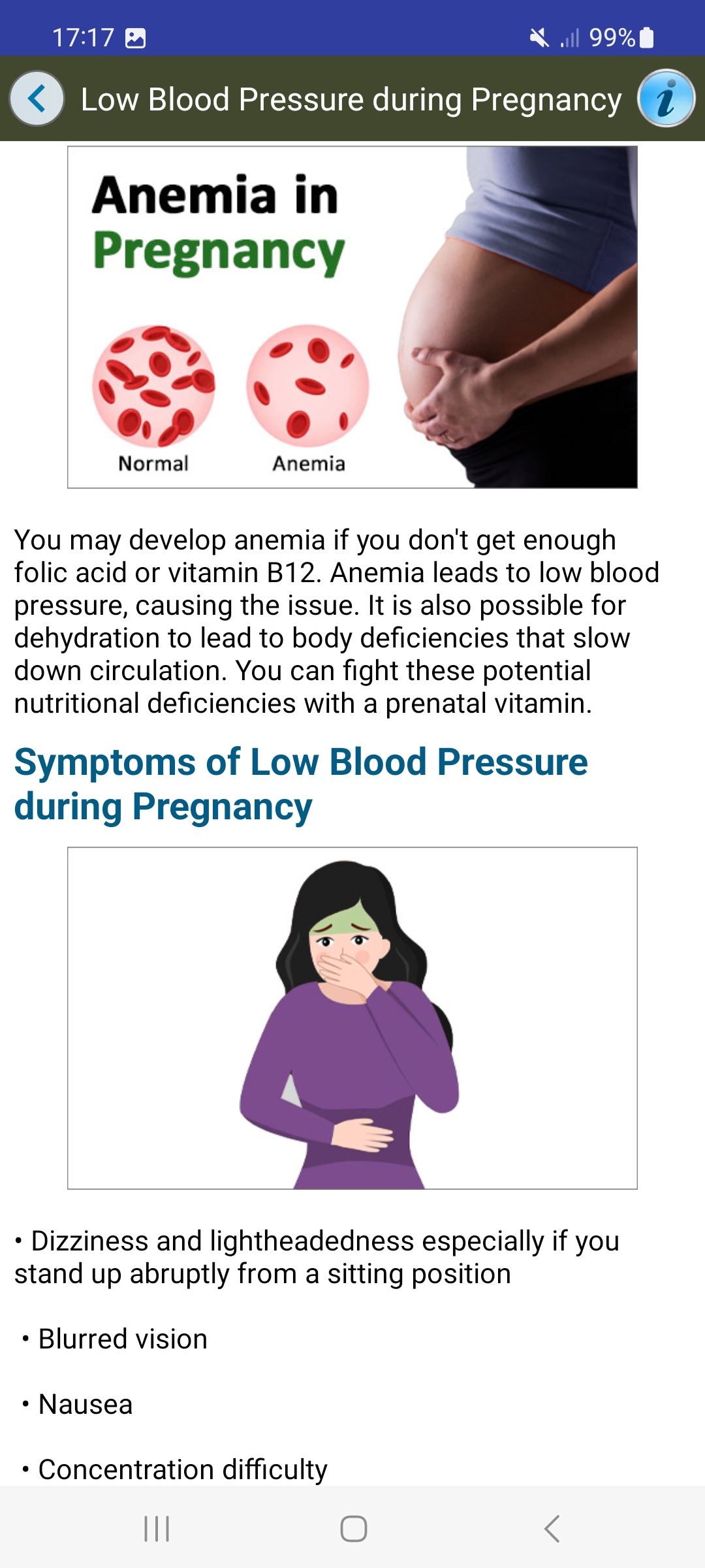 اسکرین شات 5 برنامه Pregnancy Tips Diet Nutrition