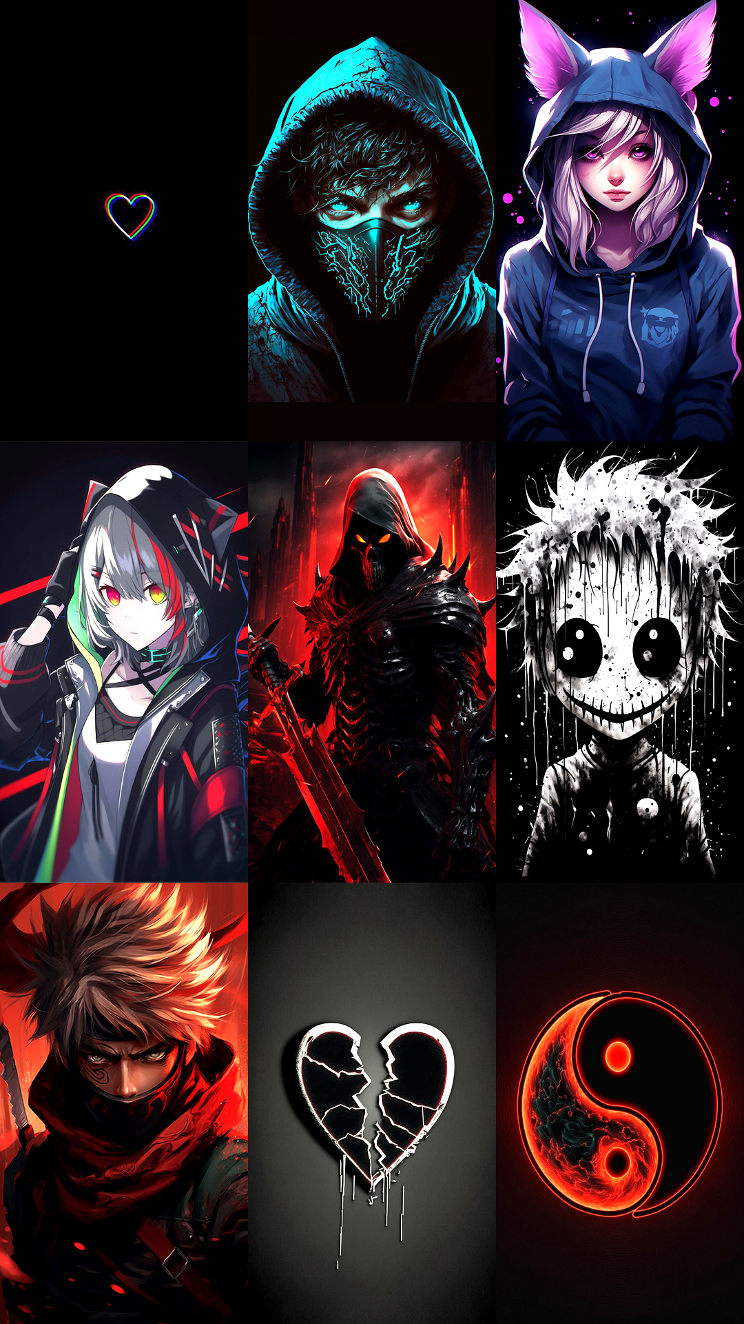 اسکرین شات 6 برنامه Dark Wallpaper HD