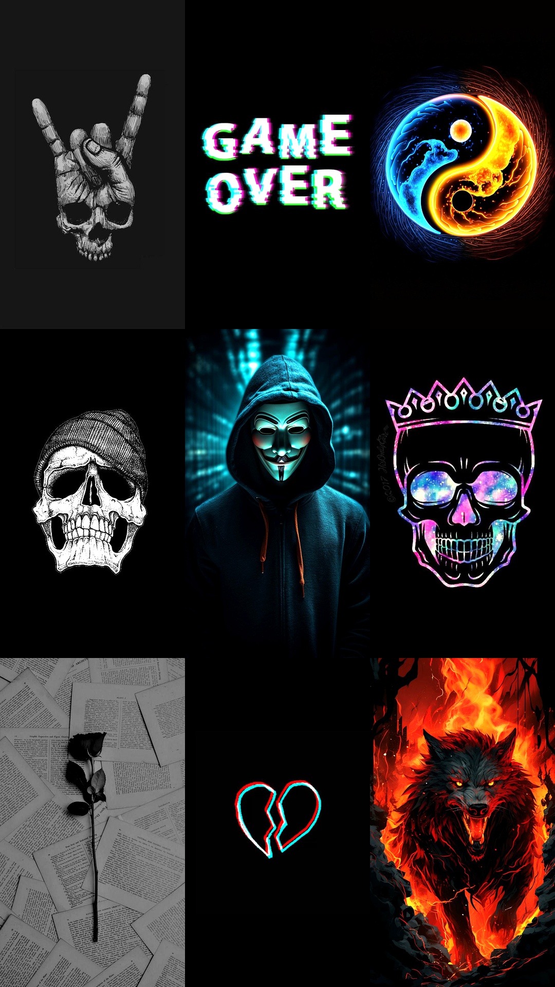 اسکرین شات 4 برنامه Dark Wallpaper HD