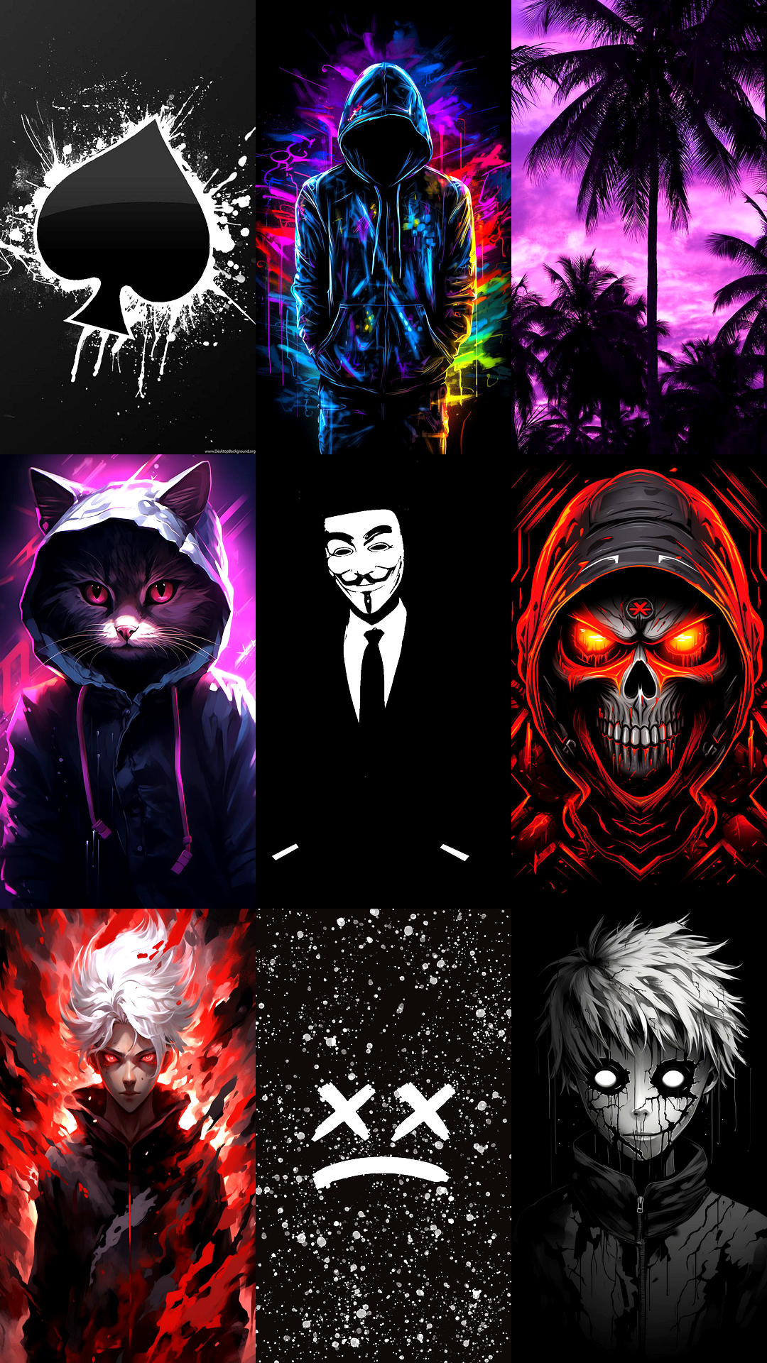 اسکرین شات 3 برنامه Dark Wallpaper HD