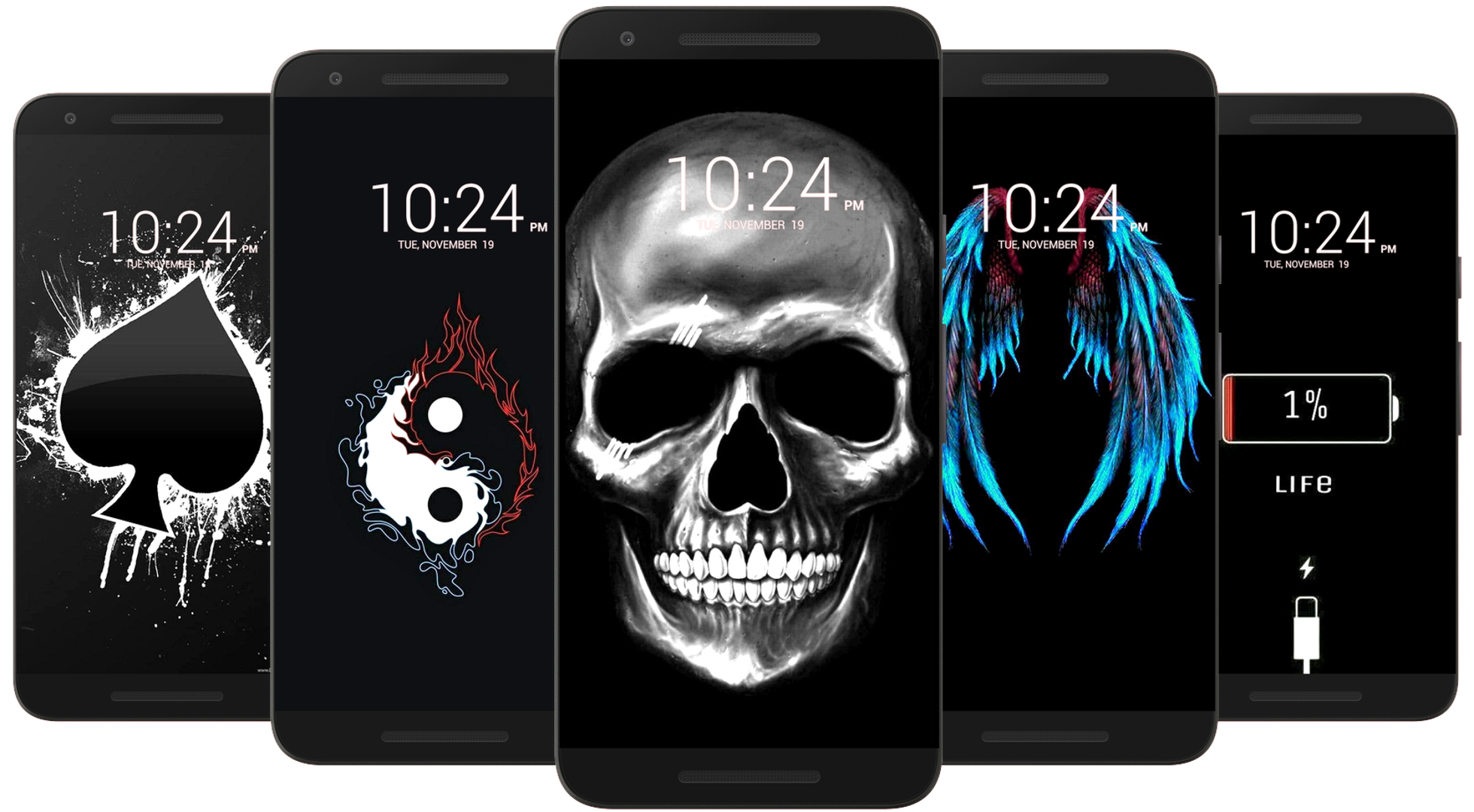 اسکرین شات 2 برنامه Dark Wallpaper HD