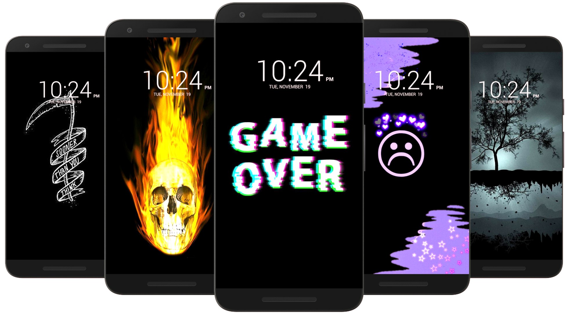 اسکرین شات 5 برنامه Dark Wallpaper HD