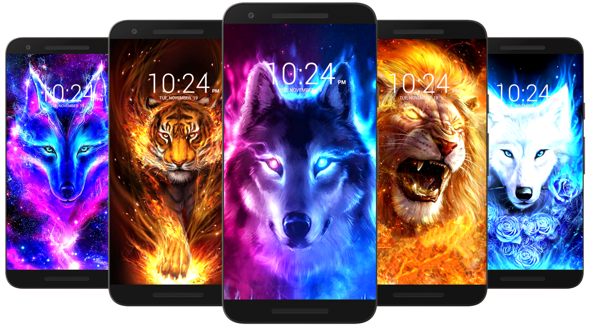 اسکرین شات 1 برنامه Fire Wallpaper HD & 4K