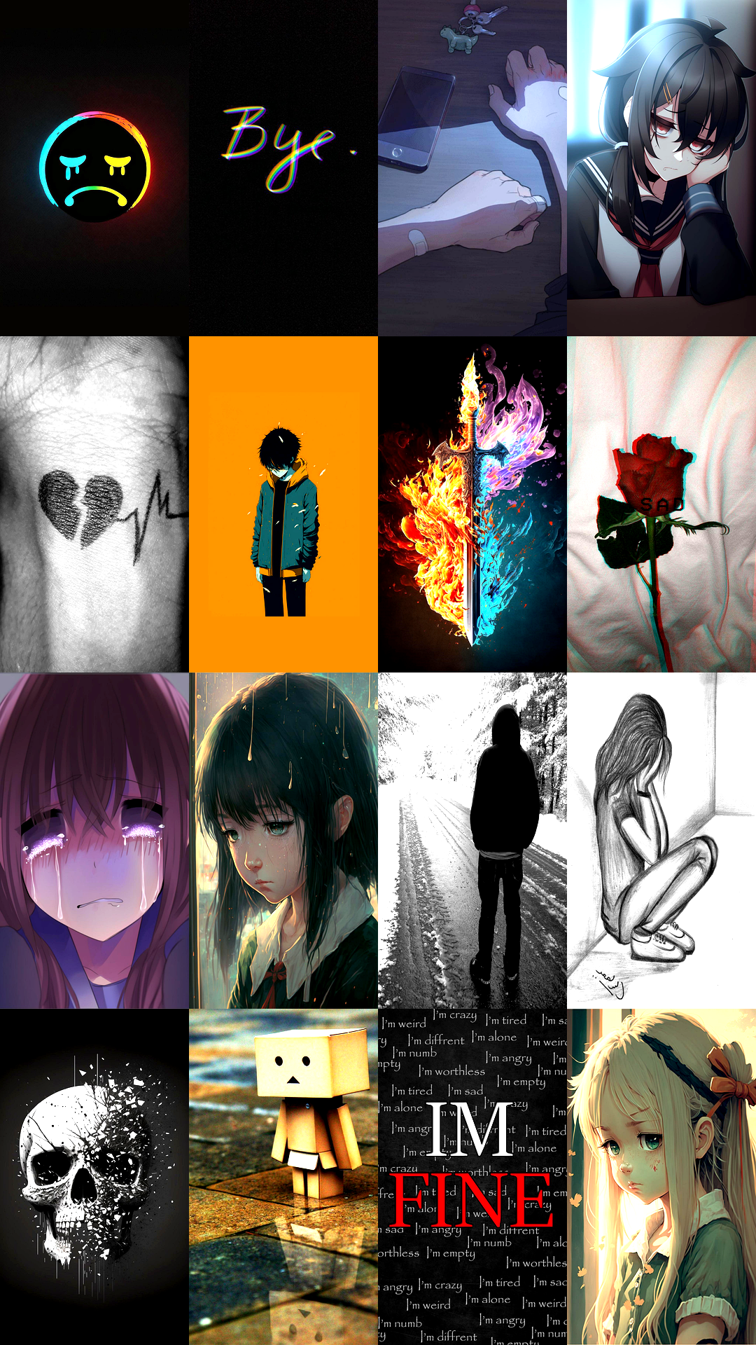 اسکرین شات 6 برنامه Sad Wallpaper HD