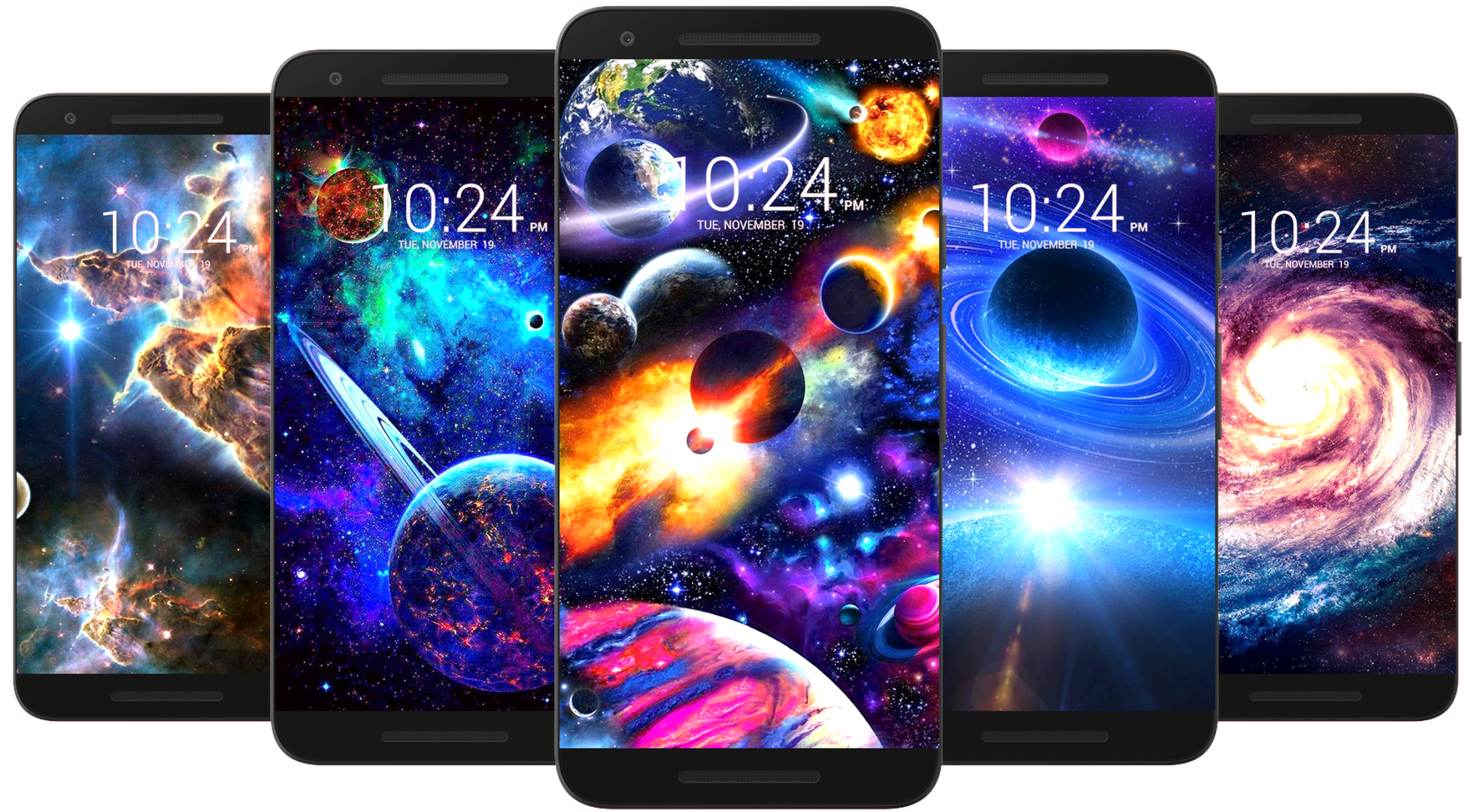 اسکرین شات 1 برنامه Space & Galaxy Wallpaper HD