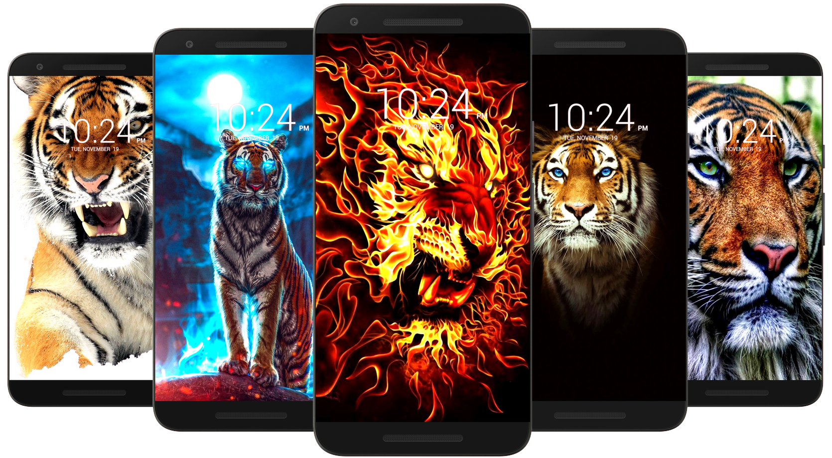 اسکرین شات 2 برنامه Tiger Wallpaper HD & 4K