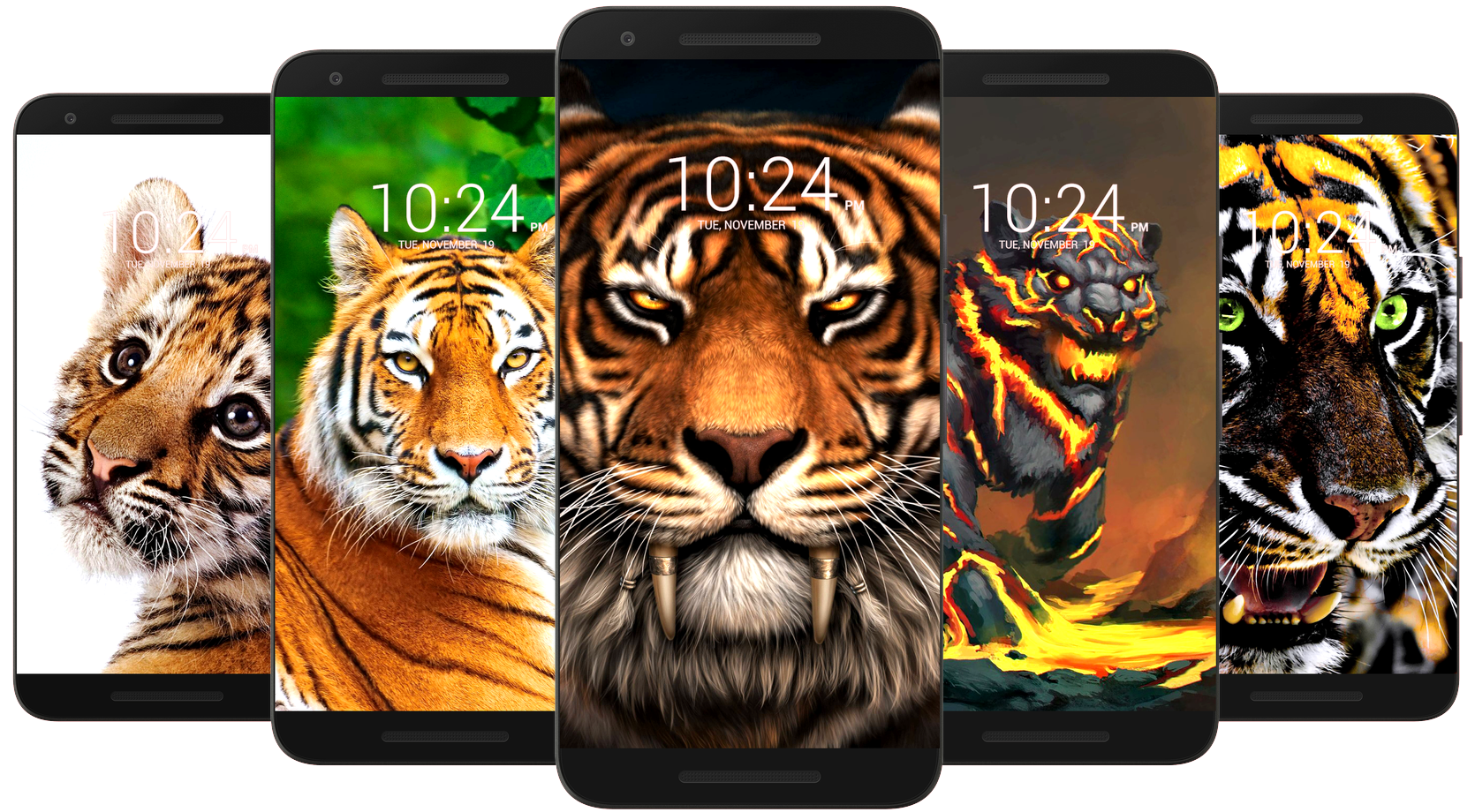 اسکرین شات 7 برنامه Tiger Wallpaper HD & 4K