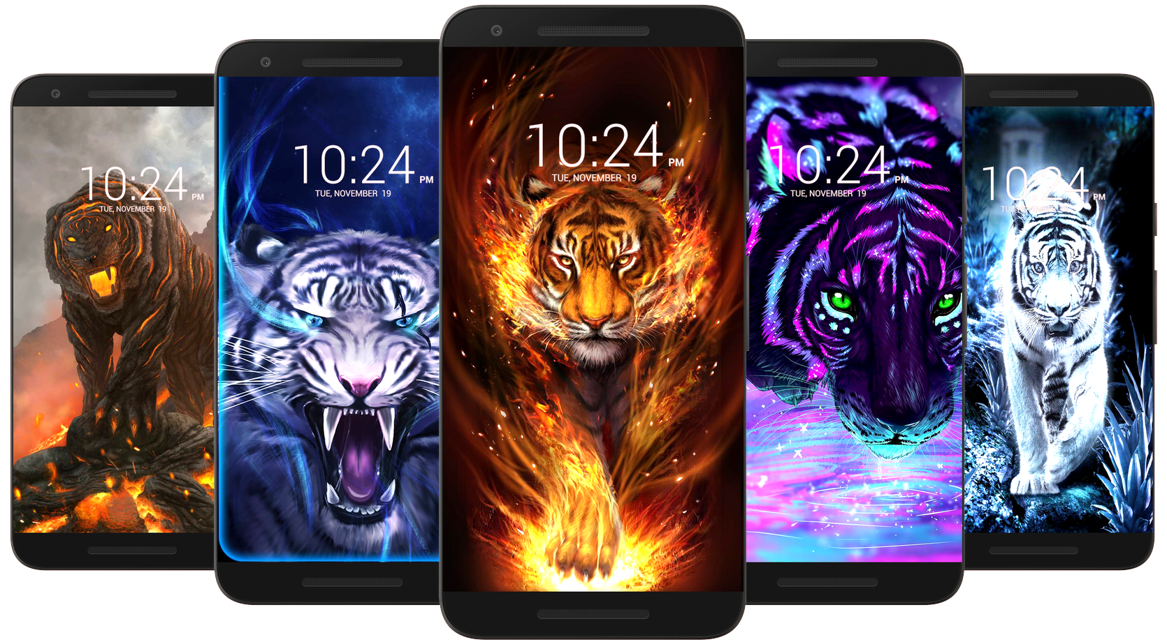اسکرین شات 1 برنامه Tiger Wallpaper HD & 4K