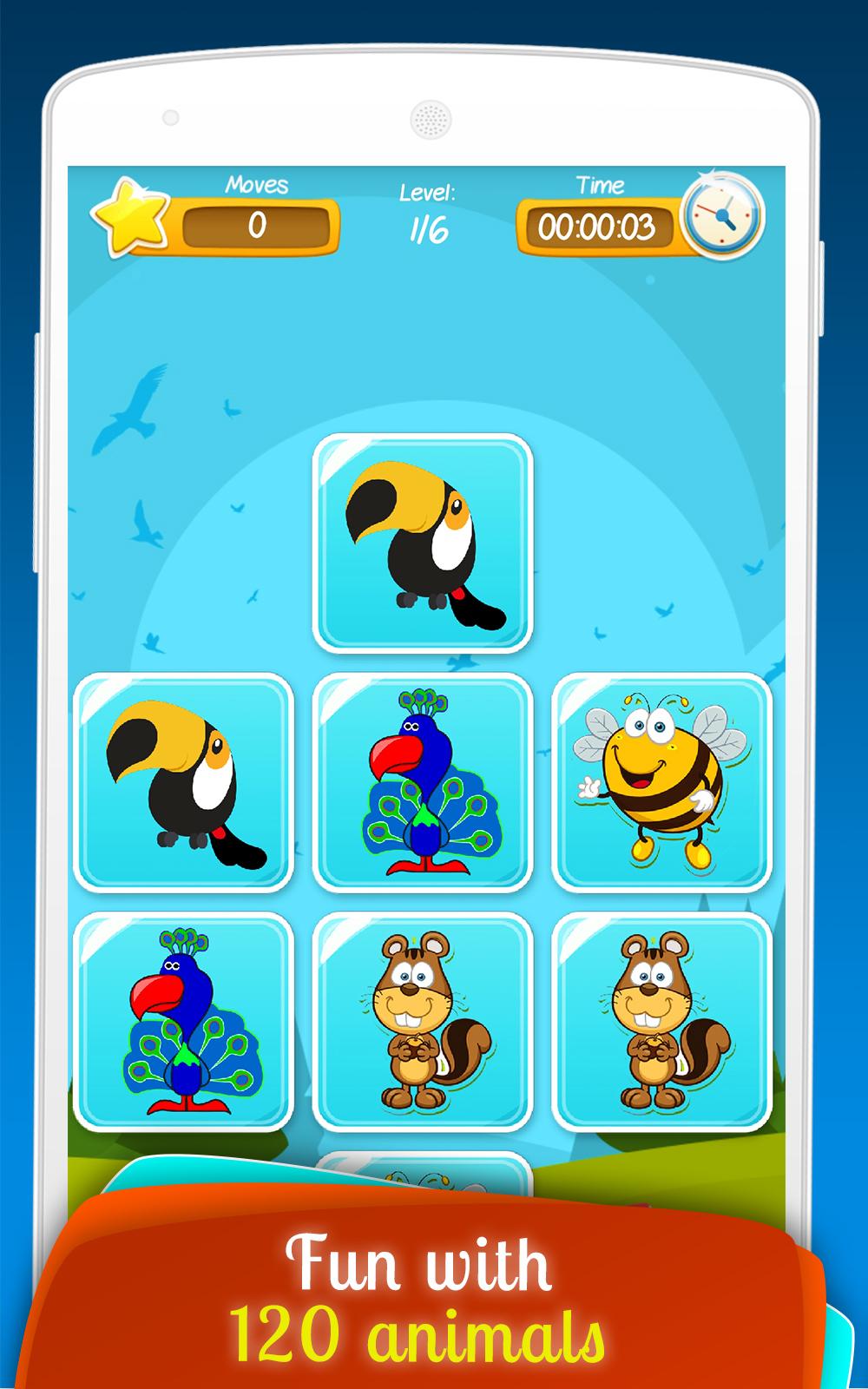 اسکرین شات 2 بازی Matching Animals Game for Kids