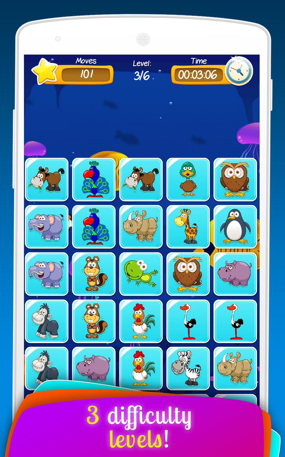 اسکرین شات 5 بازی Matching Animals Game for Kids