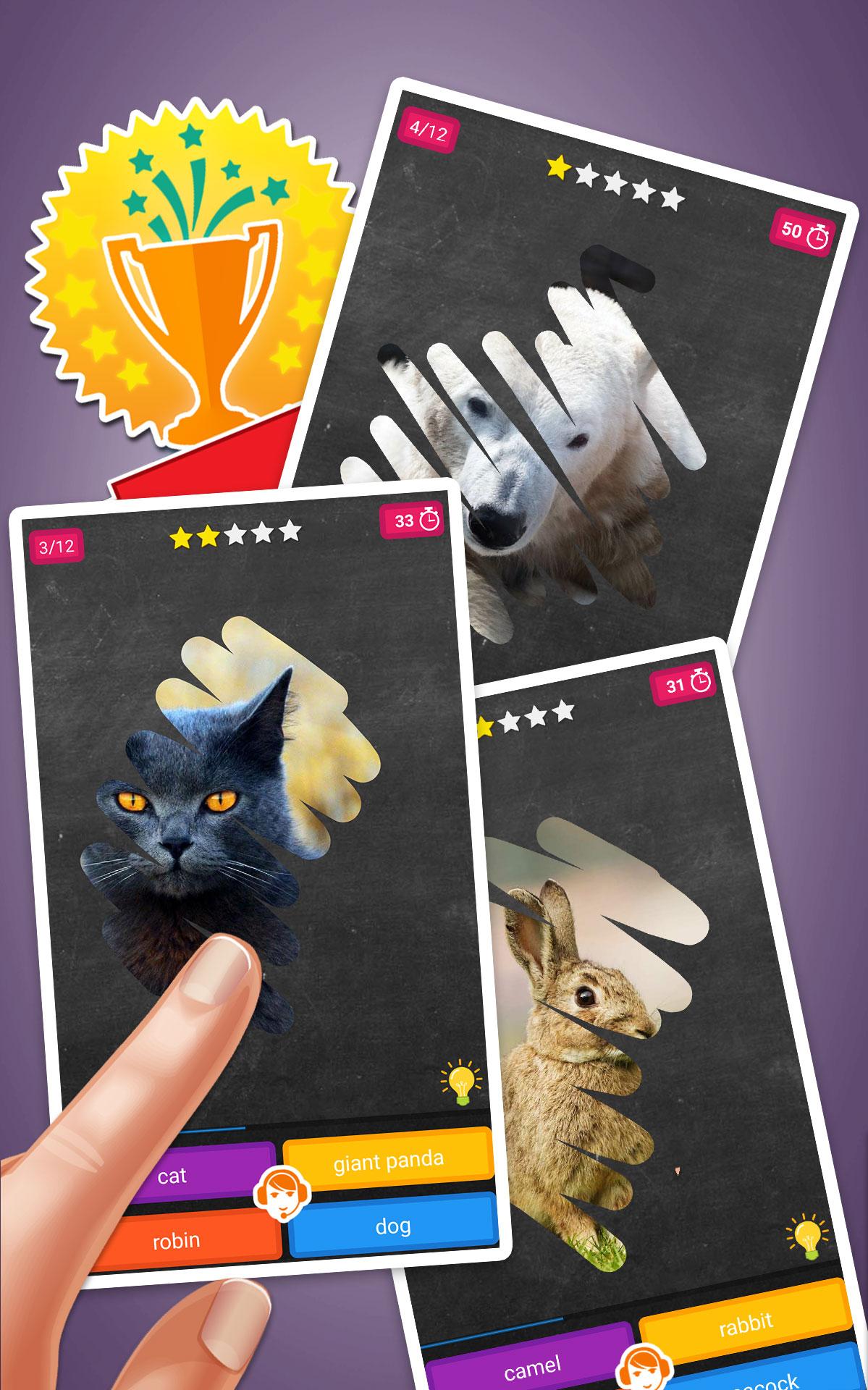 اسکرین شات 3 بازی Scratch Game: Animals Quiz