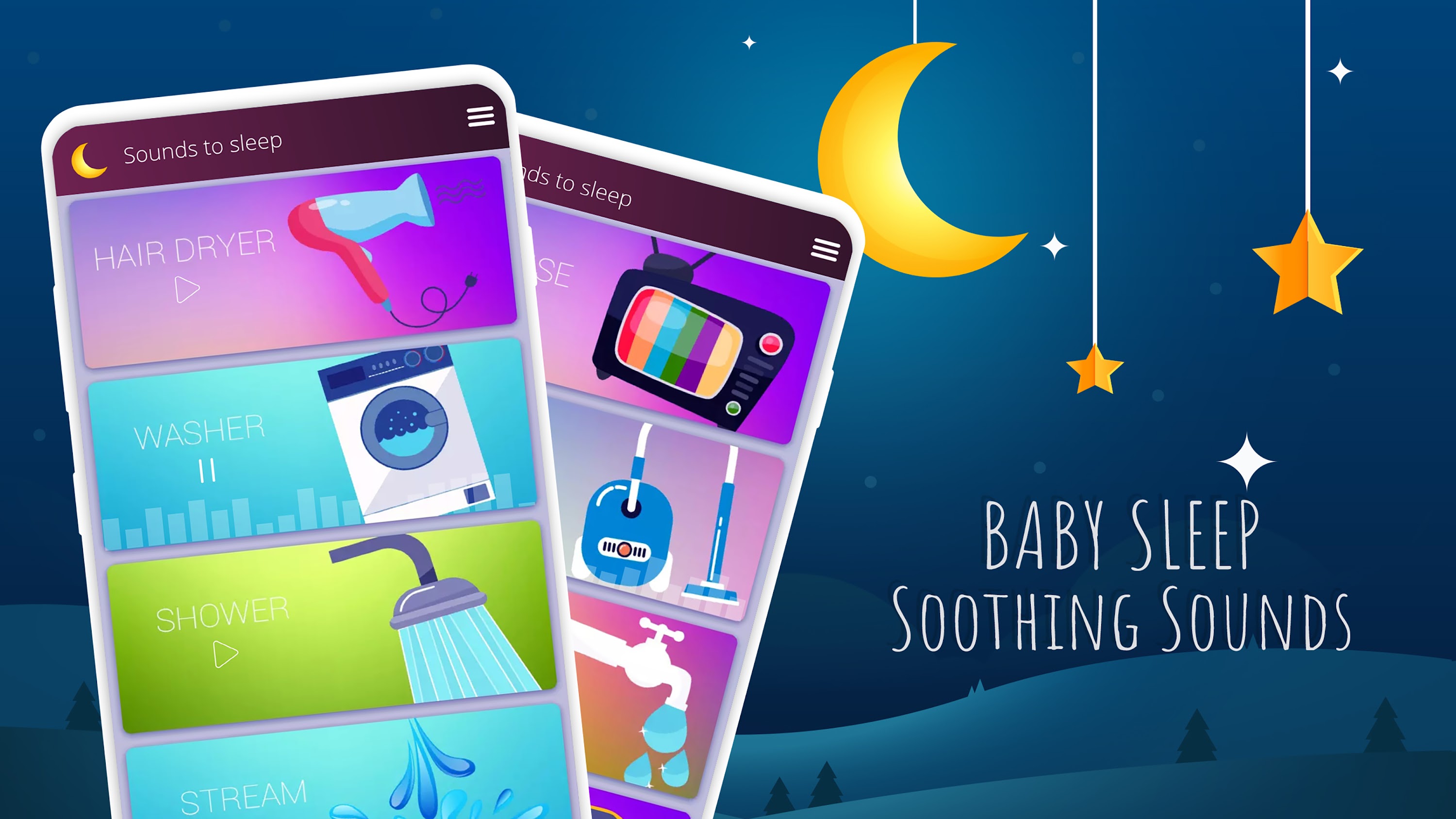 اسکرین شات 1 برنامه Baby Sleep Sounds