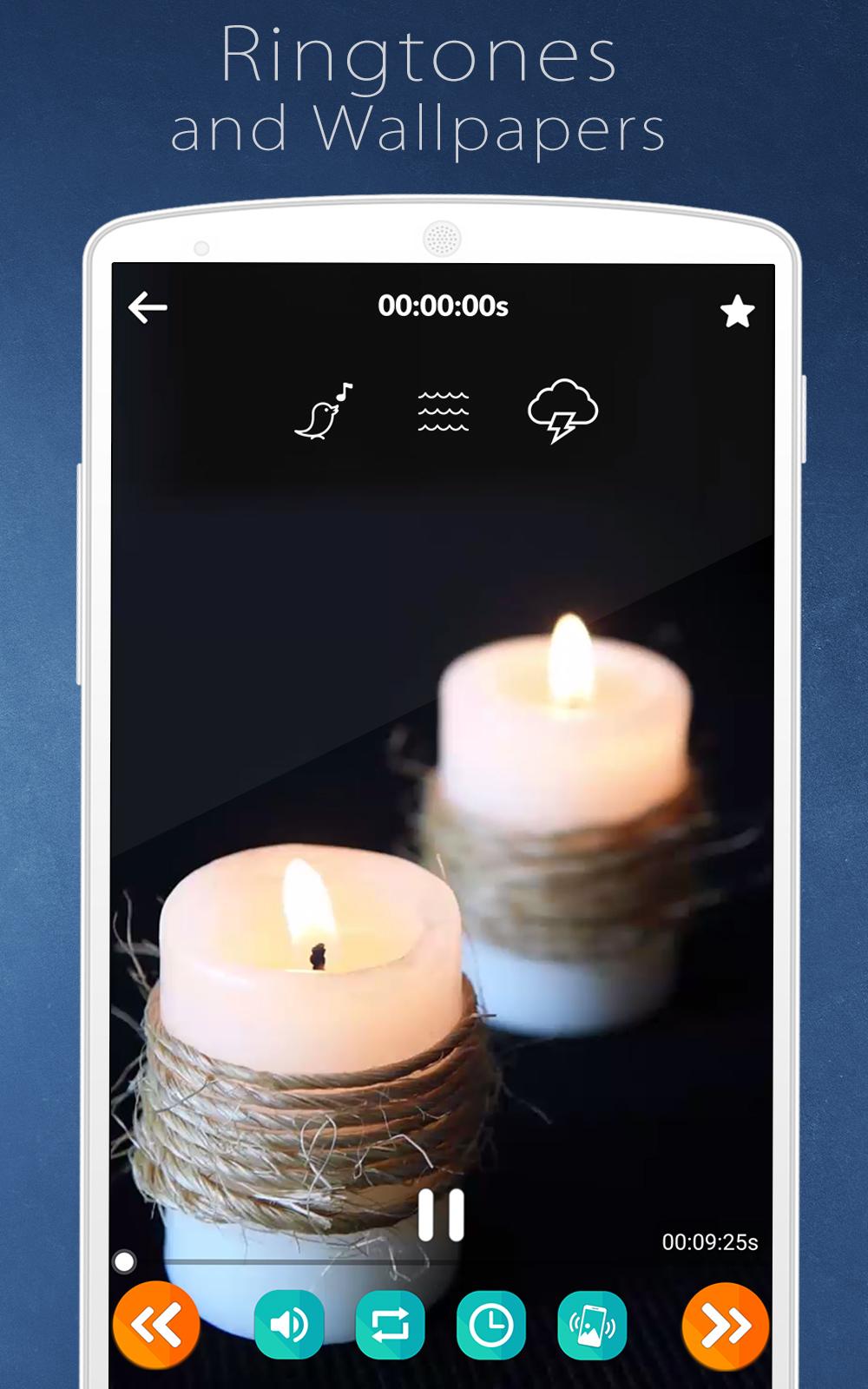 اسکرین شات 6 برنامه Relaxing Candles: music, sleep