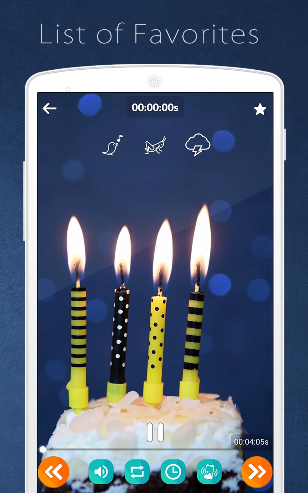 اسکرین شات 7 برنامه Relaxing Candles: music, sleep
