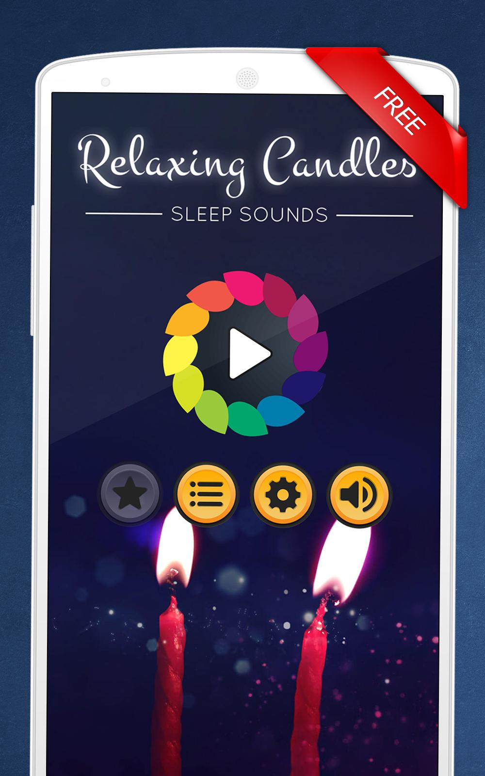 اسکرین شات 1 برنامه Relaxing Candles: music, sleep