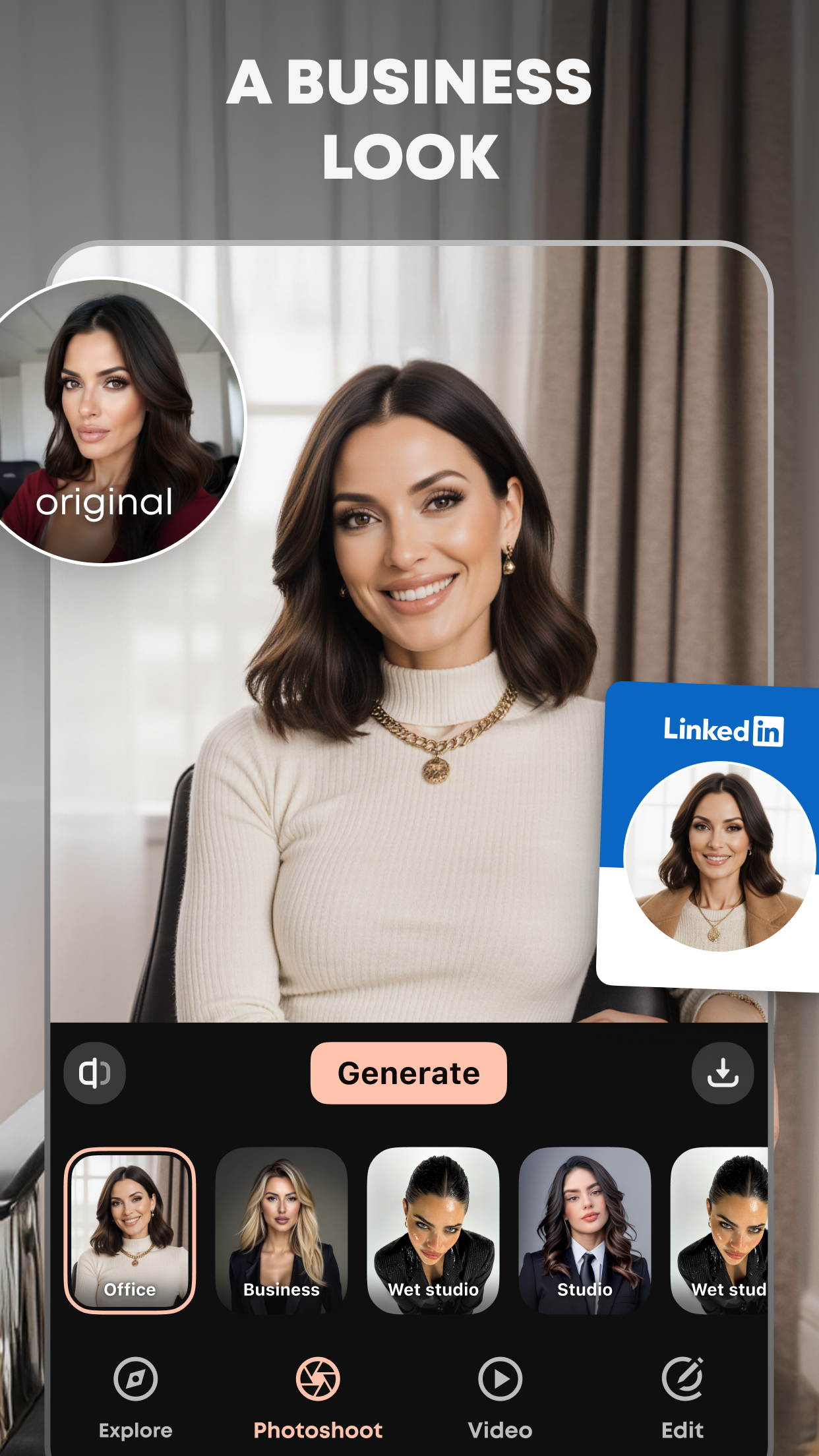 اسکرین شات 5 برنامه GIO: AI Headshot Generator