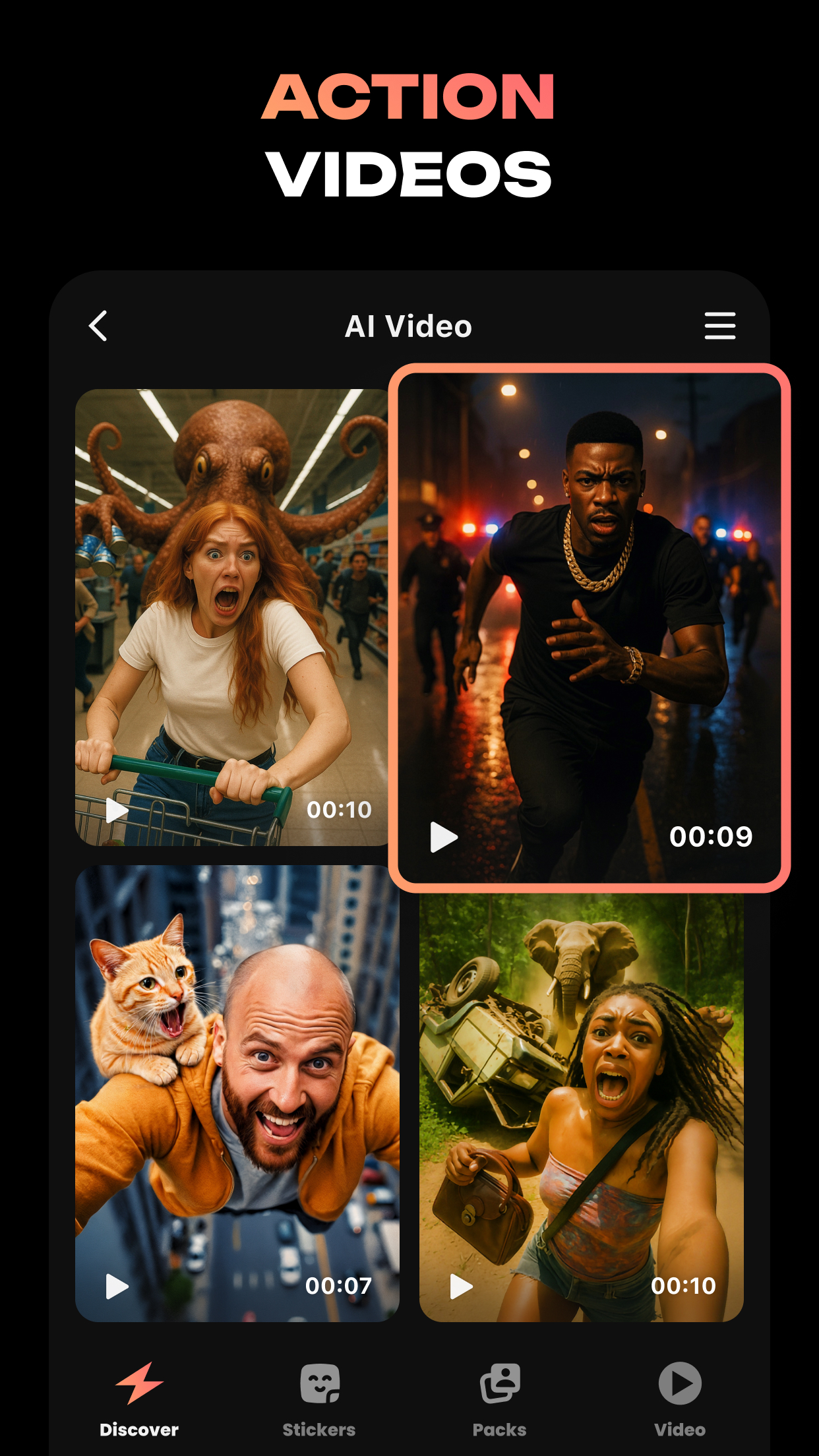 اسکرین شات 3 برنامه Hula - AI Video Generator