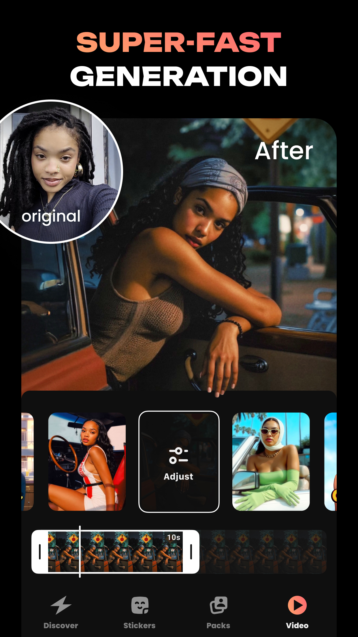 اسکرین شات 2 برنامه Hula - AI Video Generator