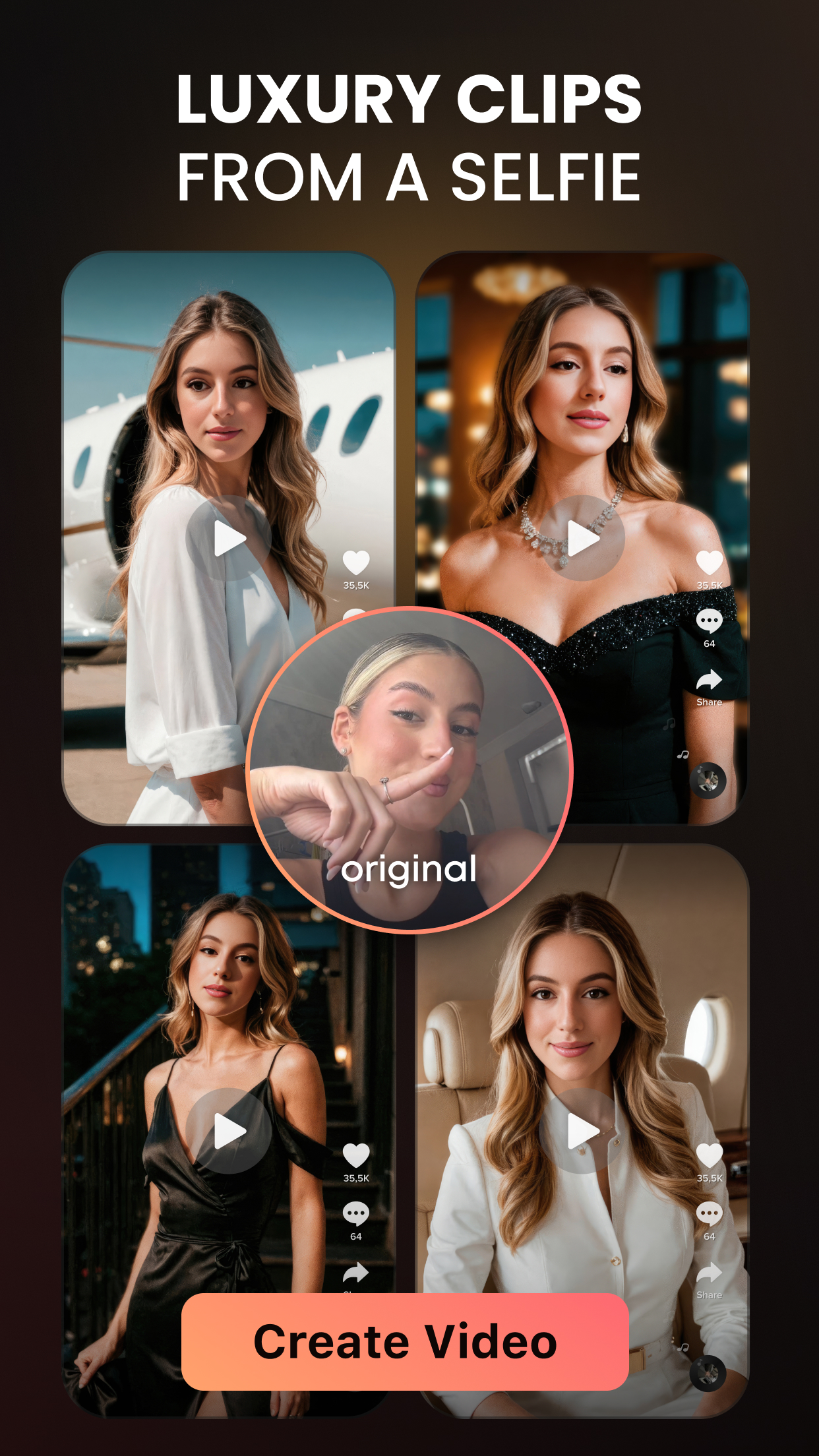 اسکرین شات 2 برنامه Hula - AI Video Generator