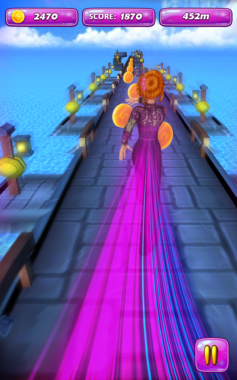 اسکرین شات 2 بازی Bride Fun Run Running Games