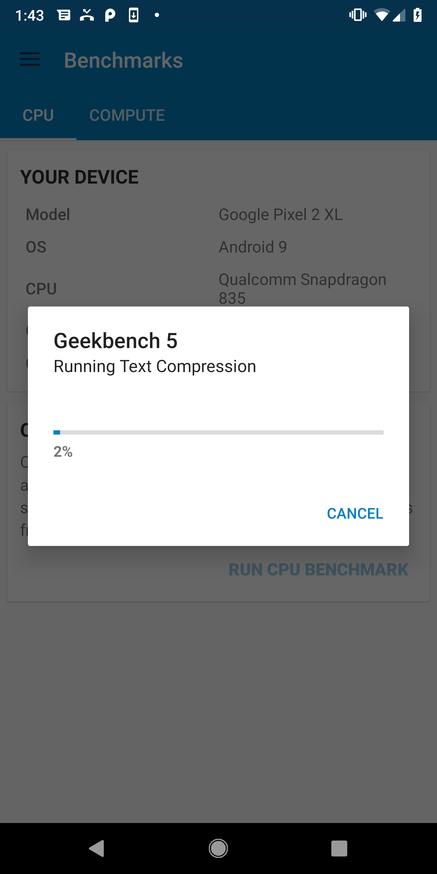 اسکرین شات 2 برنامه Geekbench 5