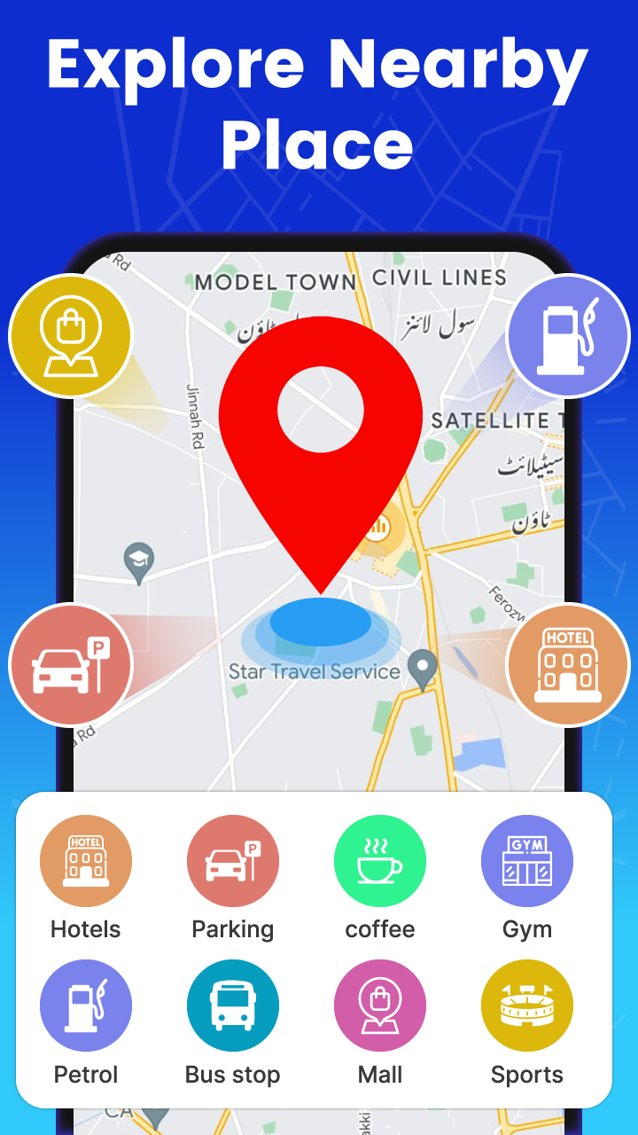 اسکرین شات 4 برنامه GPS Route Finder