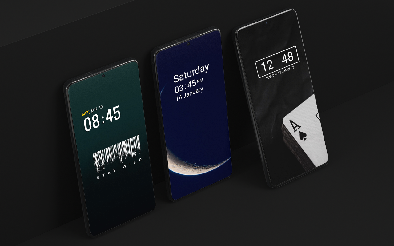 اسکرین شات 3 برنامه Digital Clock Widget