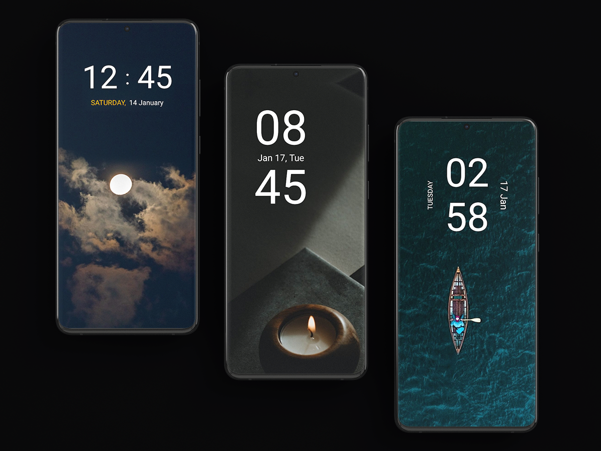 اسکرین شات 5 برنامه Digital Clock Widget