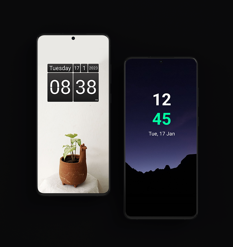 اسکرین شات 2 برنامه Digital Clock Widget