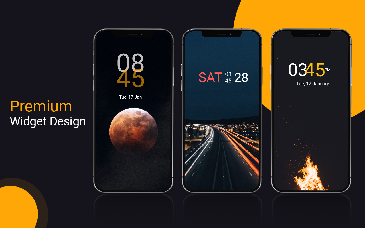اسکرین شات 1 برنامه Digital Clock Widget
