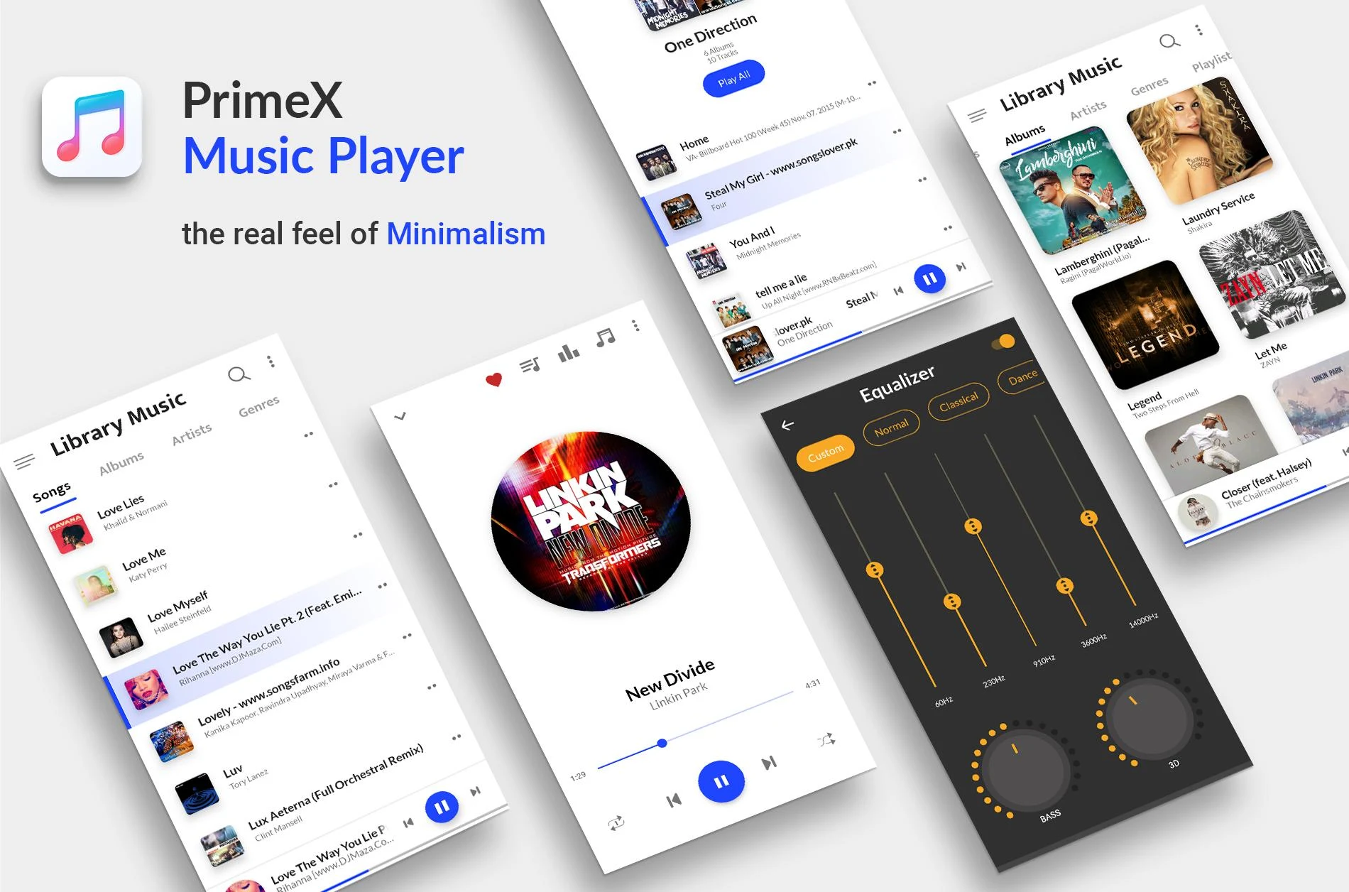 اسکرین شات 1 برنامه HQ Music Player - MP3 Player
