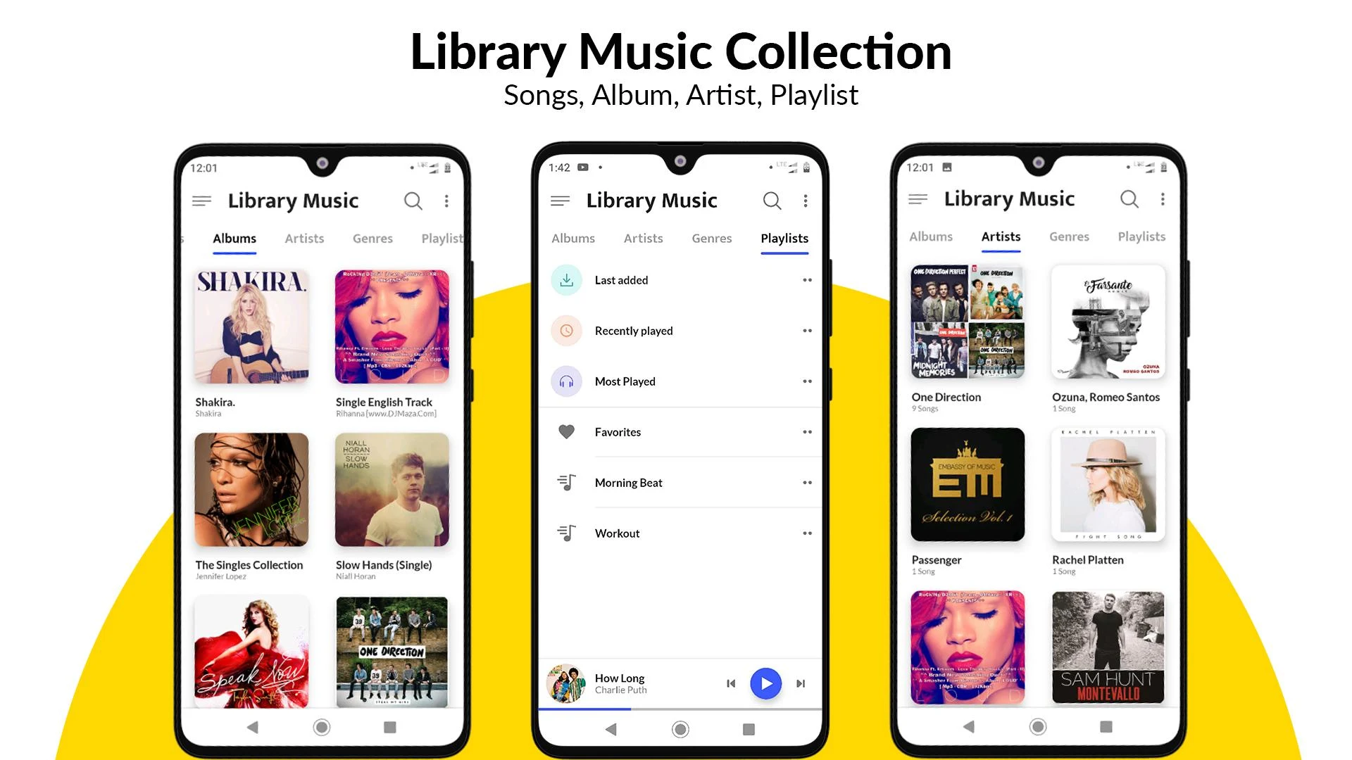 اسکرین شات 3 برنامه HQ Music Player - MP3 Player