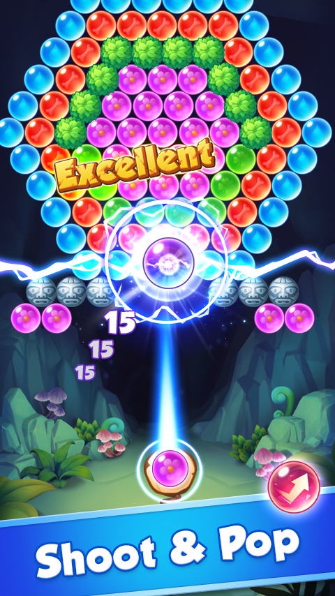 اسکرین شات 1 بازی Pop Bubbles Mania & Dress up