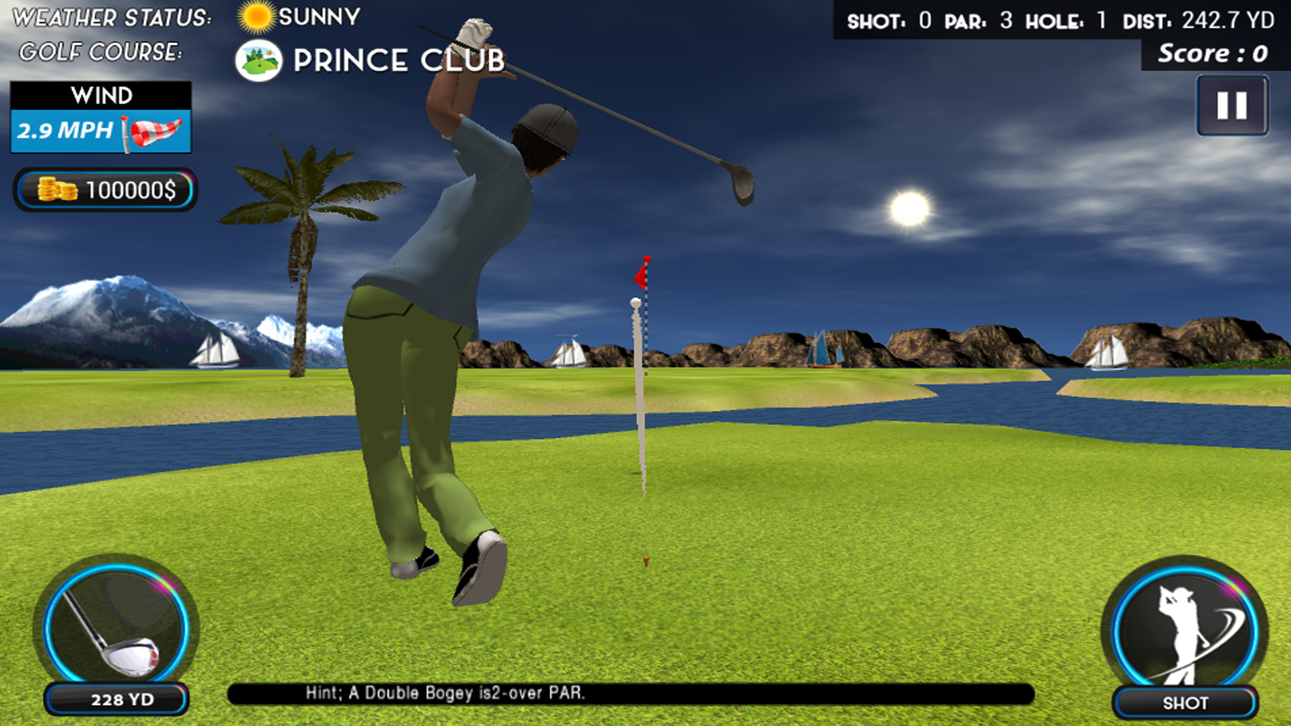 اسکرین شات 1 بازی Real Star Golf Master 3D