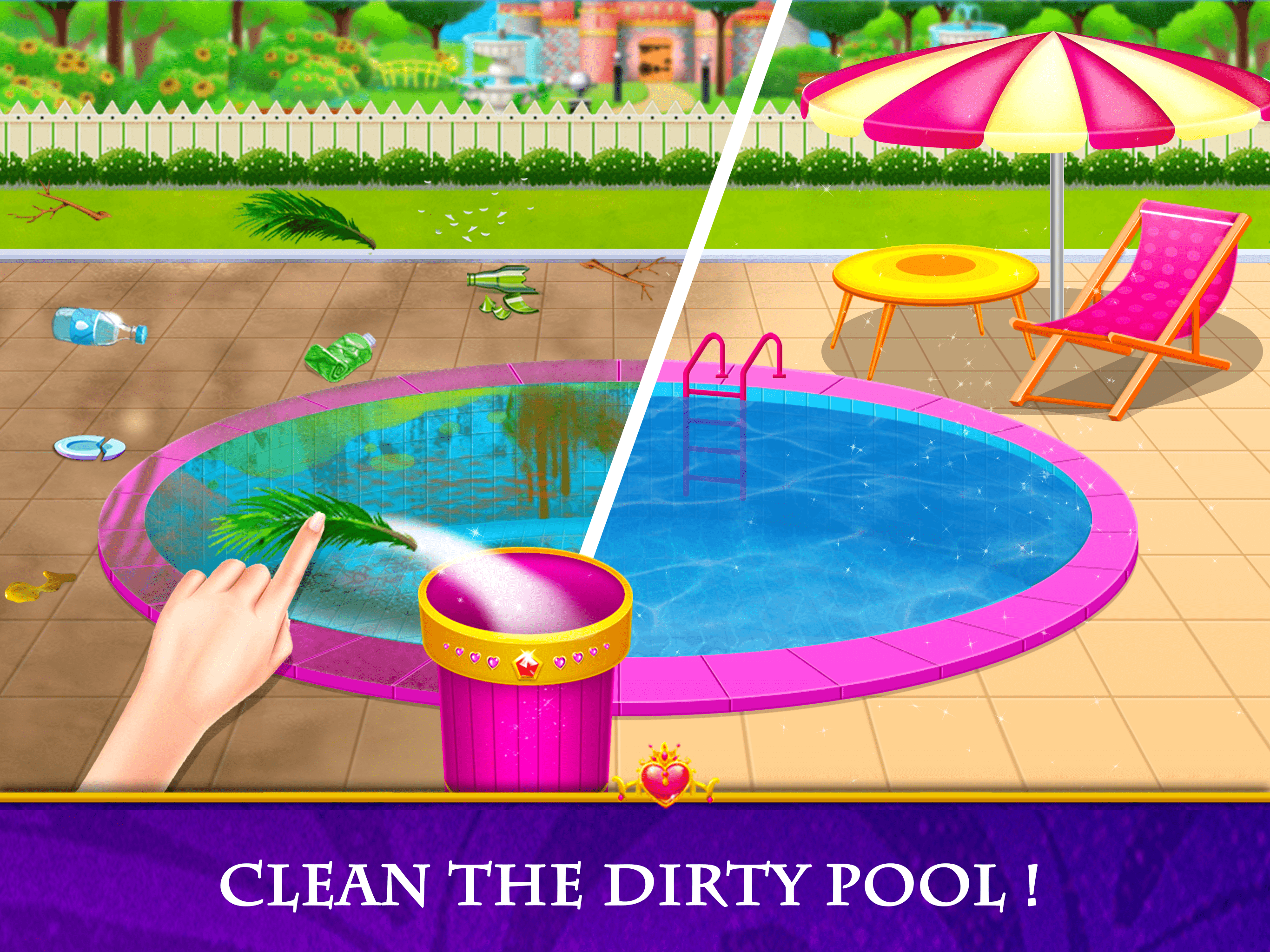 اسکرین شات 4 بازی Princess House Cleaning Game