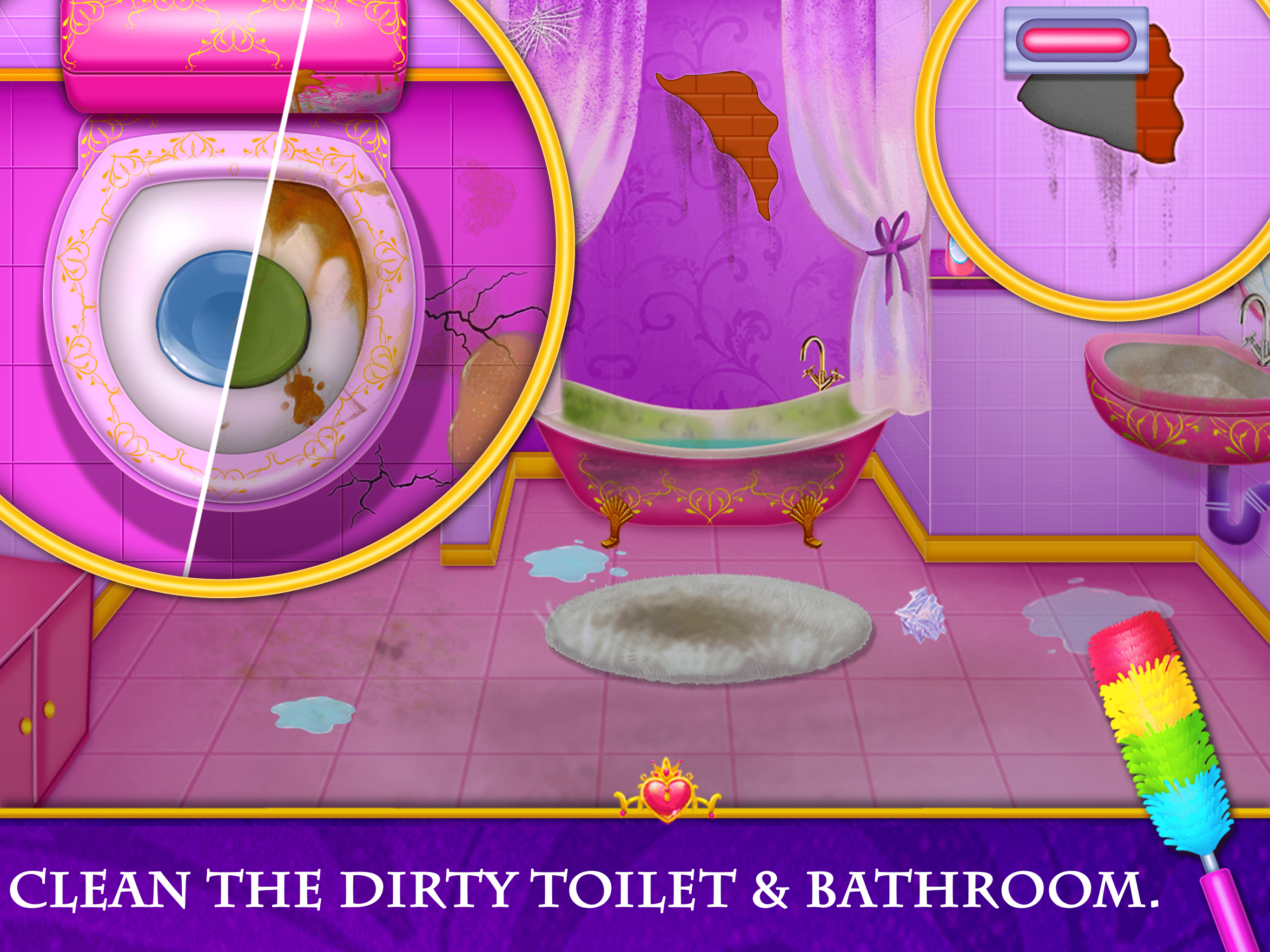 اسکرین شات 7 بازی Princess House Cleaning Game