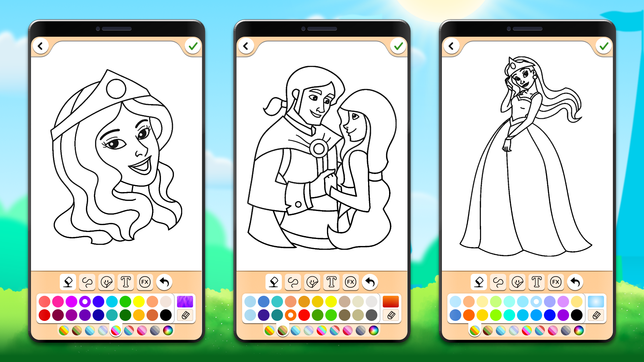 اسکرین شات بازی Princess Coloring Game 7