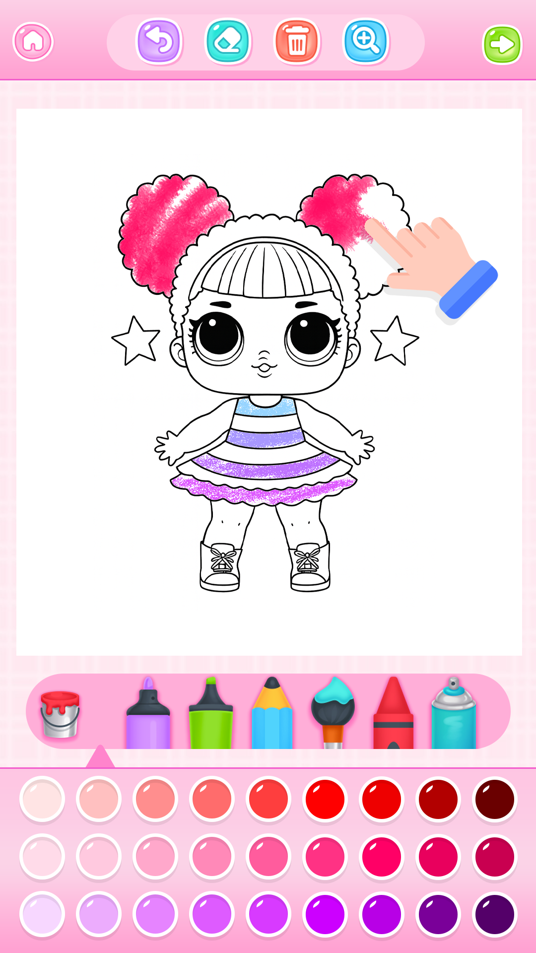 اسکرین شات 1 بازی Doll Princess Coloring Games