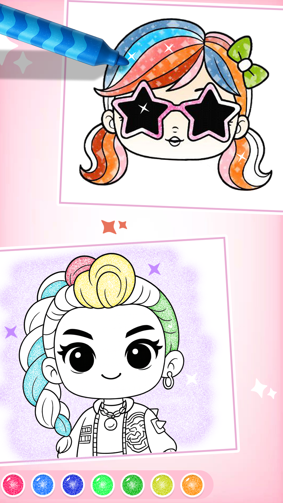 اسکرین شات 3 بازی Doll Princess Coloring Games