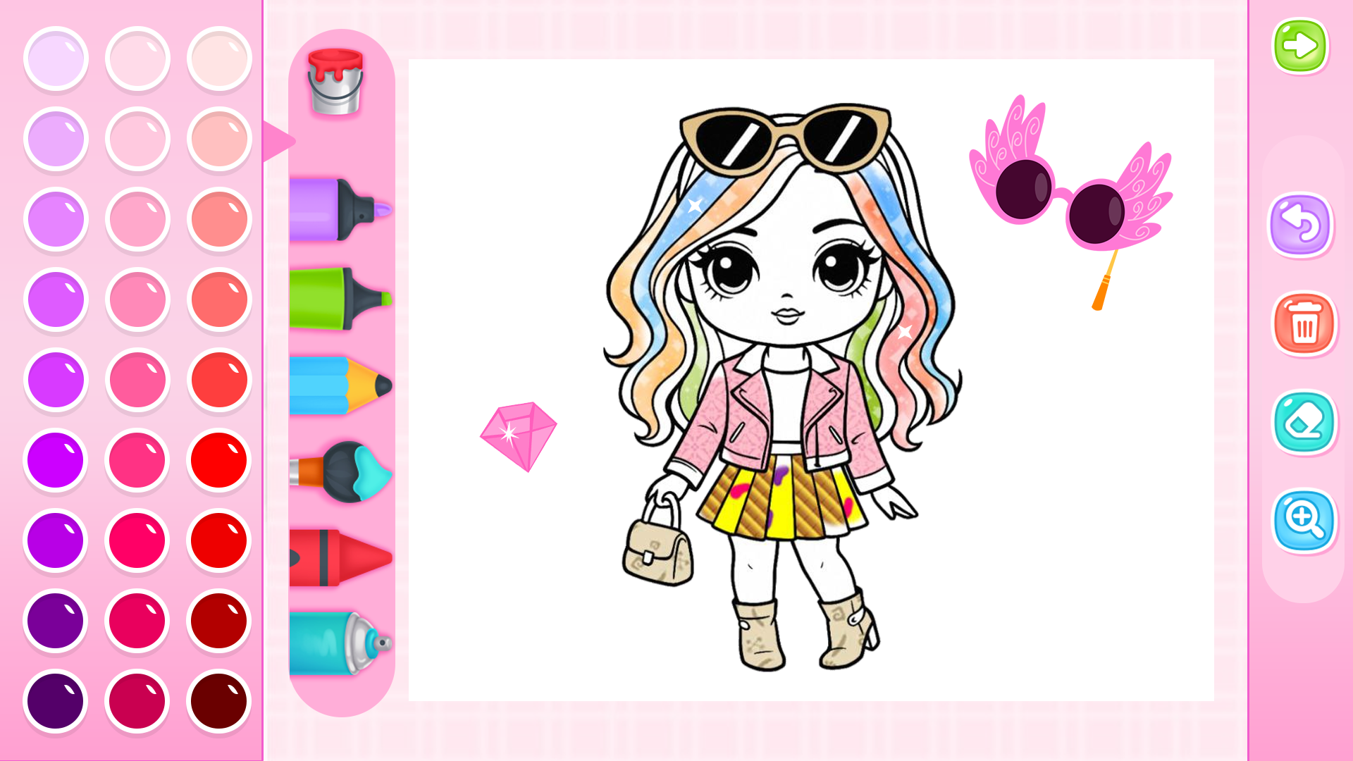 اسکرین شات 6 بازی Doll Princess Coloring Games