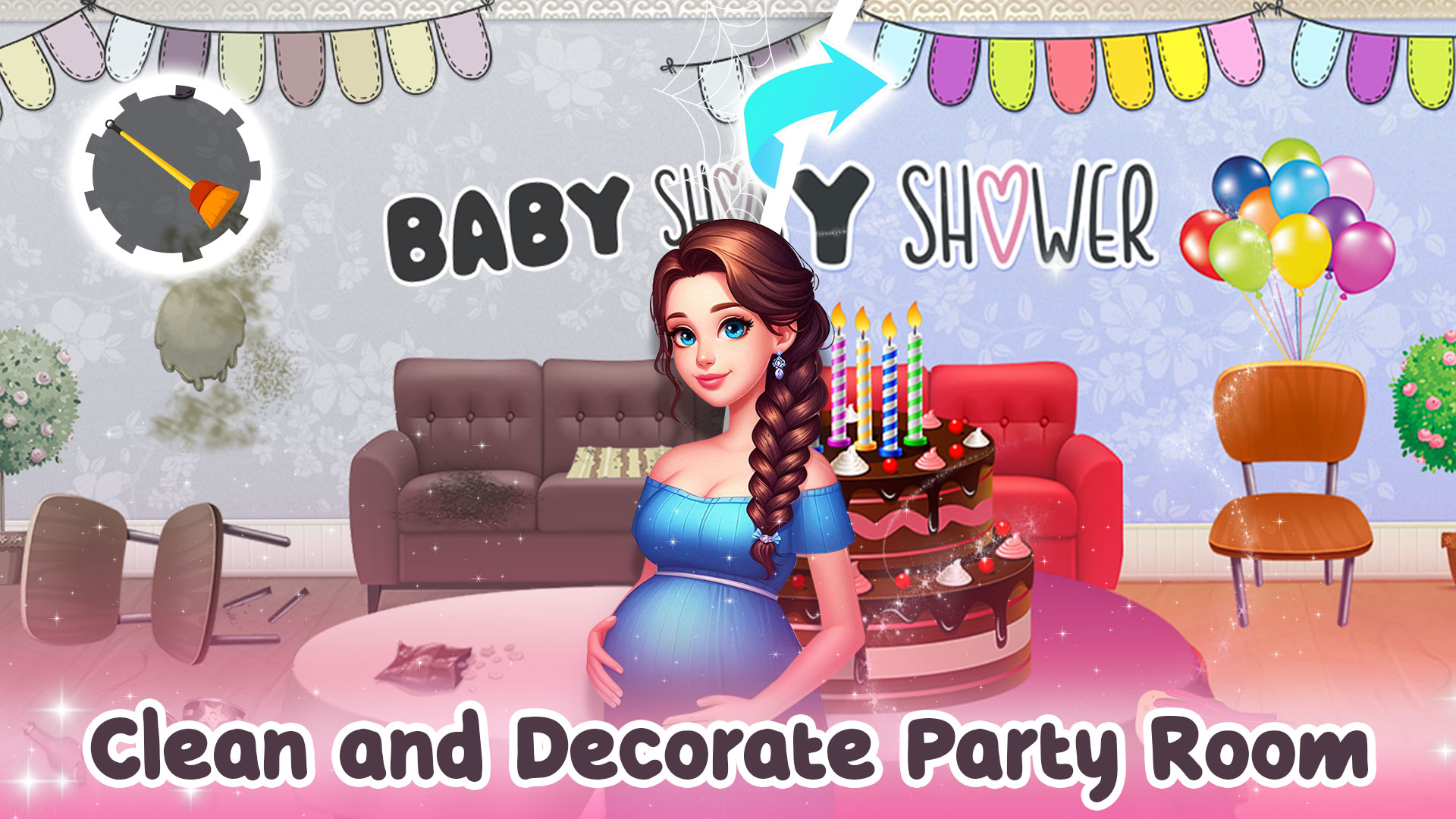اسکرین شات 8 برنامه Princess Pregnant Baby Shower