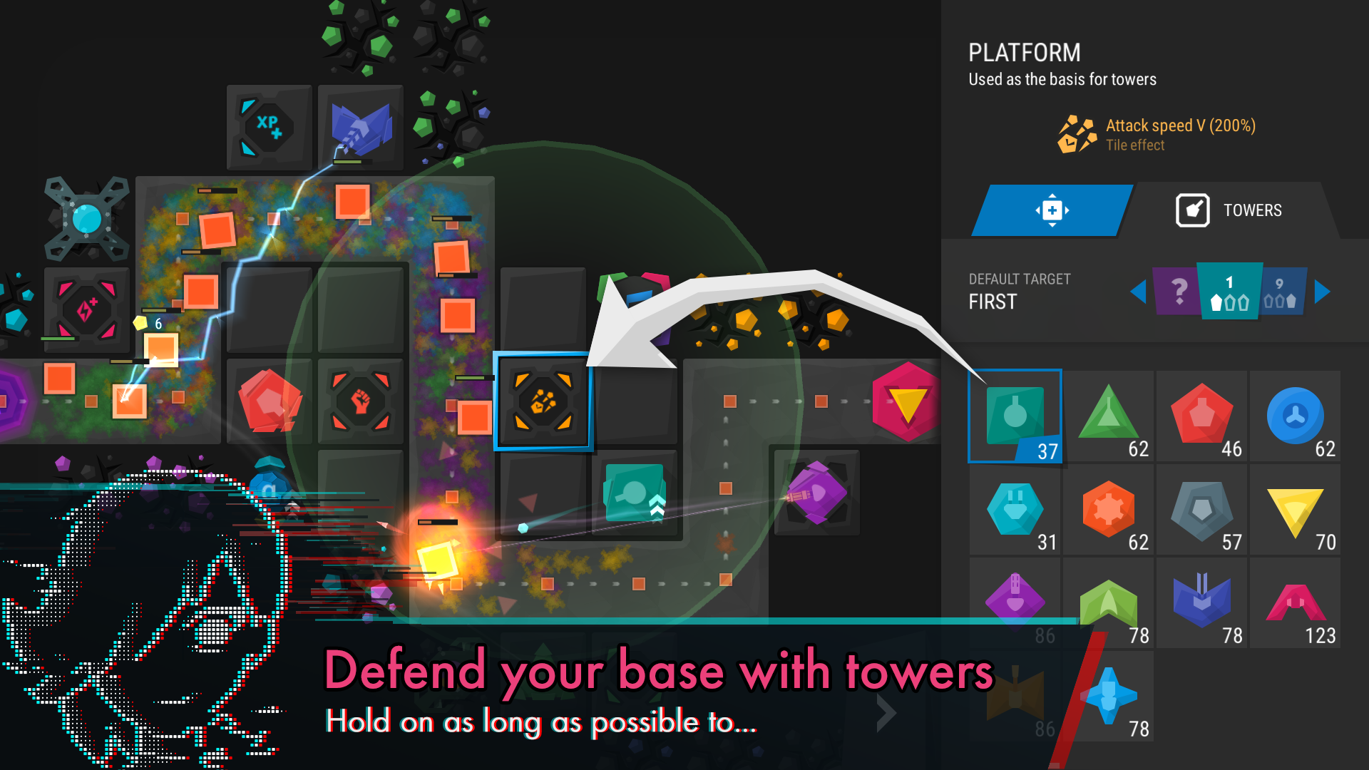 اسکرین شات 1 بازی Infinitode 2 - Tower Defense