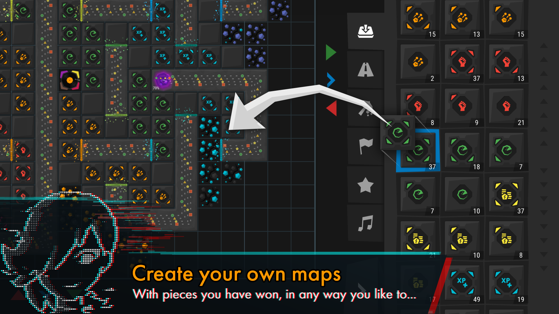 اسکرین شات 4 بازی Infinitode 2 - Tower Defense