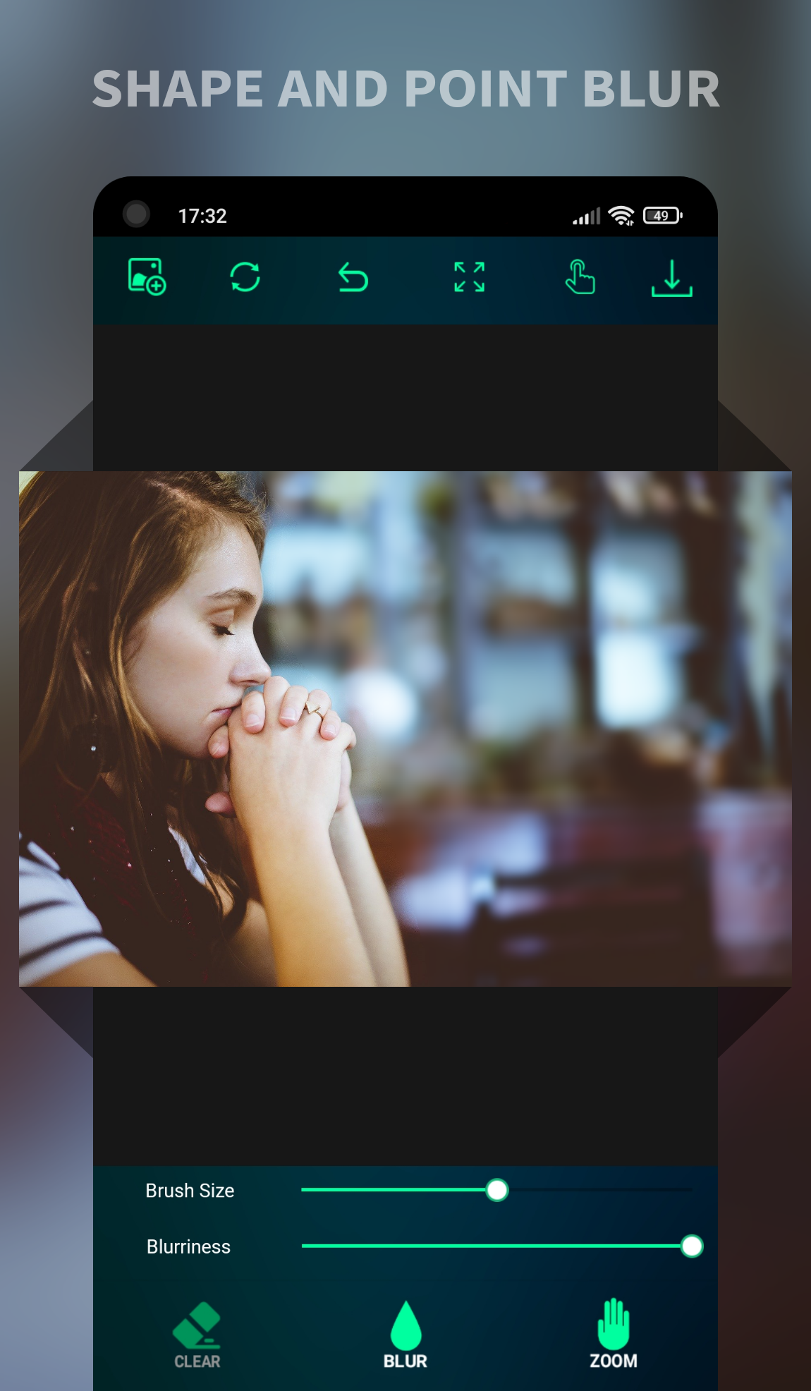 اسکرین شات 4 برنامه Blur Image Background Editor