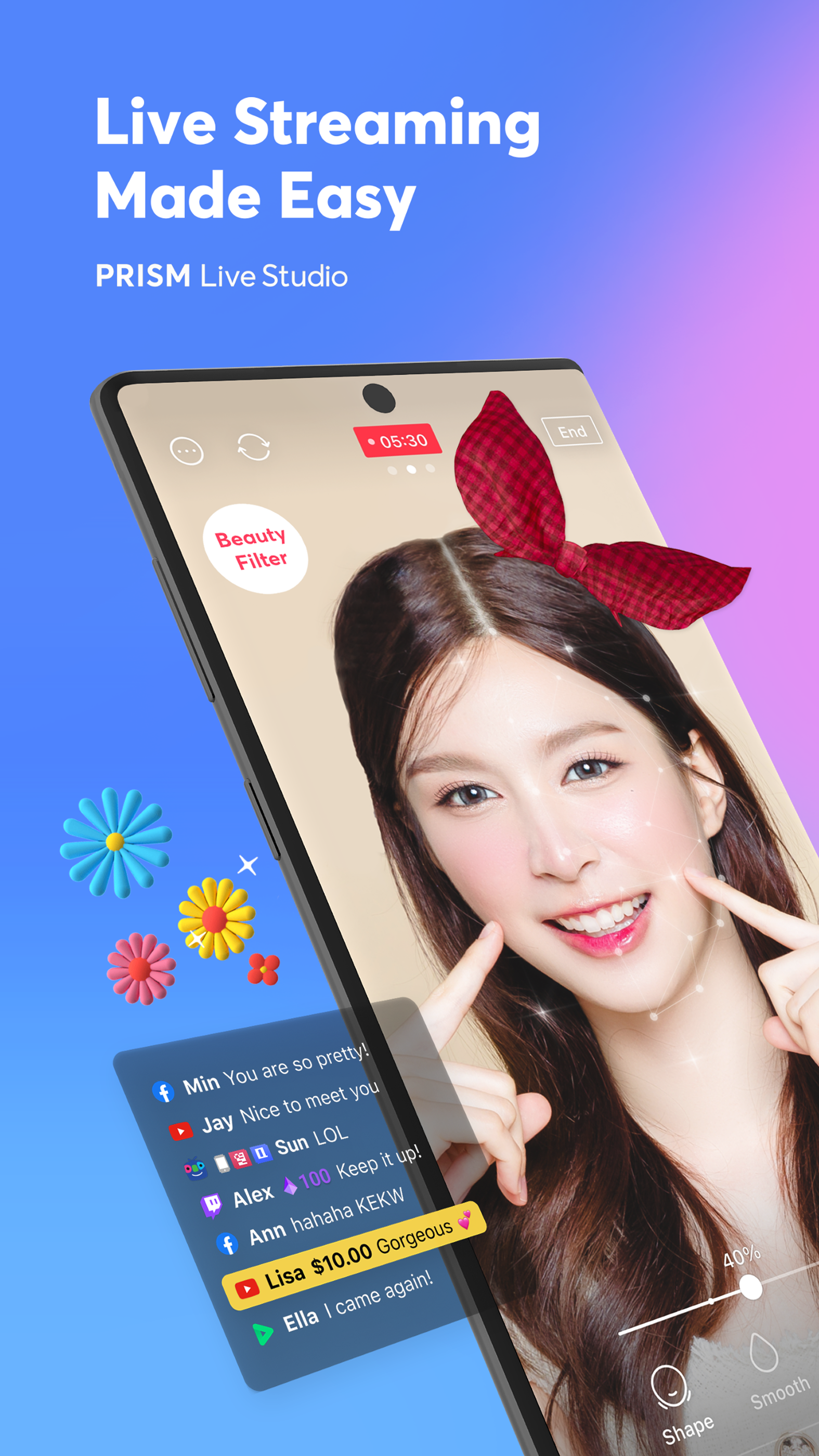 اسکرین شات 1 برنامه PRISM Live Studio: Games & IRL