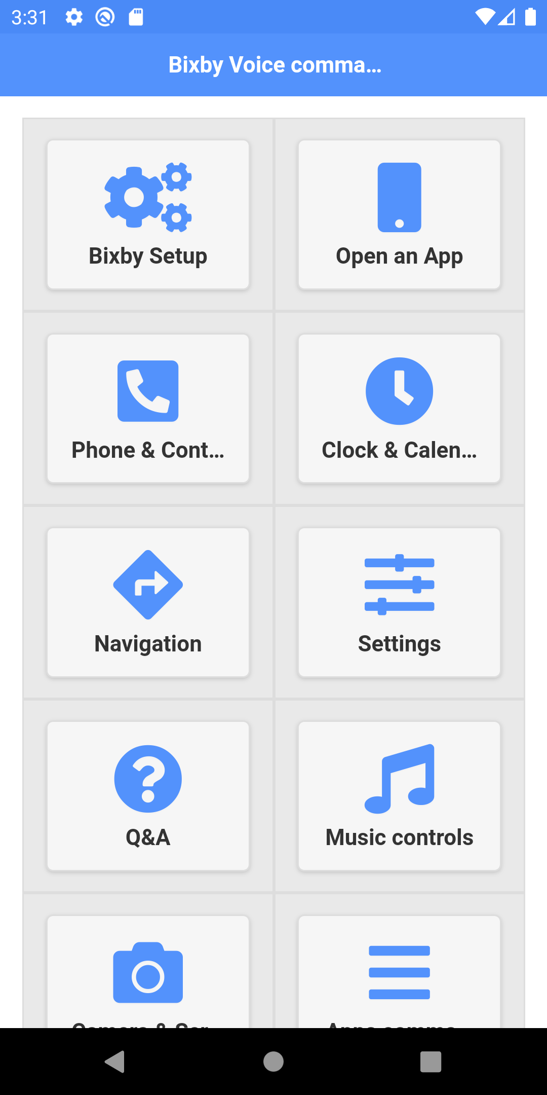 اسکرین شات 1 برنامه Commands & Guide for Bixby