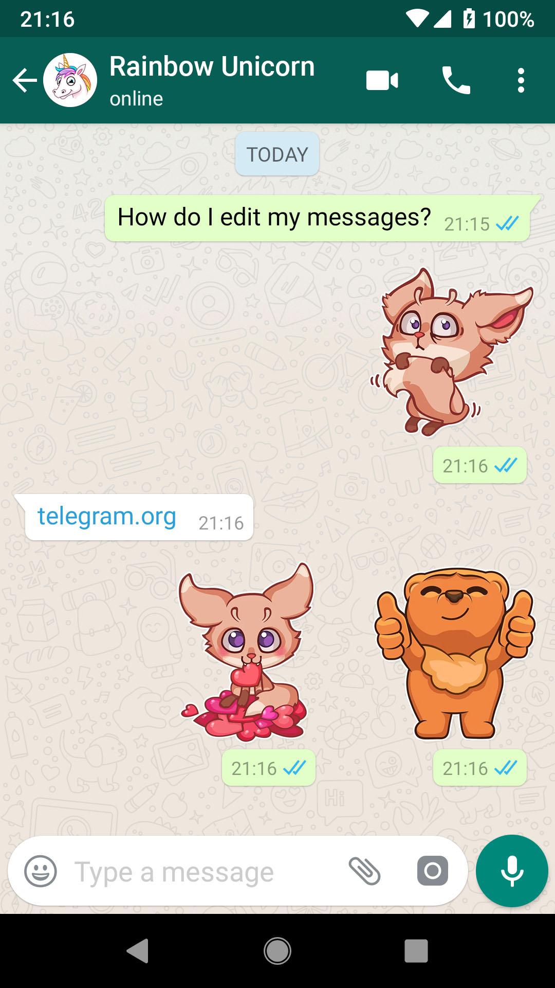 اسکرین شات 3 برنامه Beautiful Animals Stickers