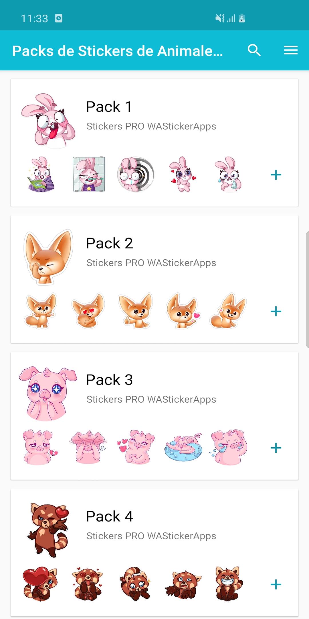 اسکرین شات 8 برنامه Beautiful Animals Stickers