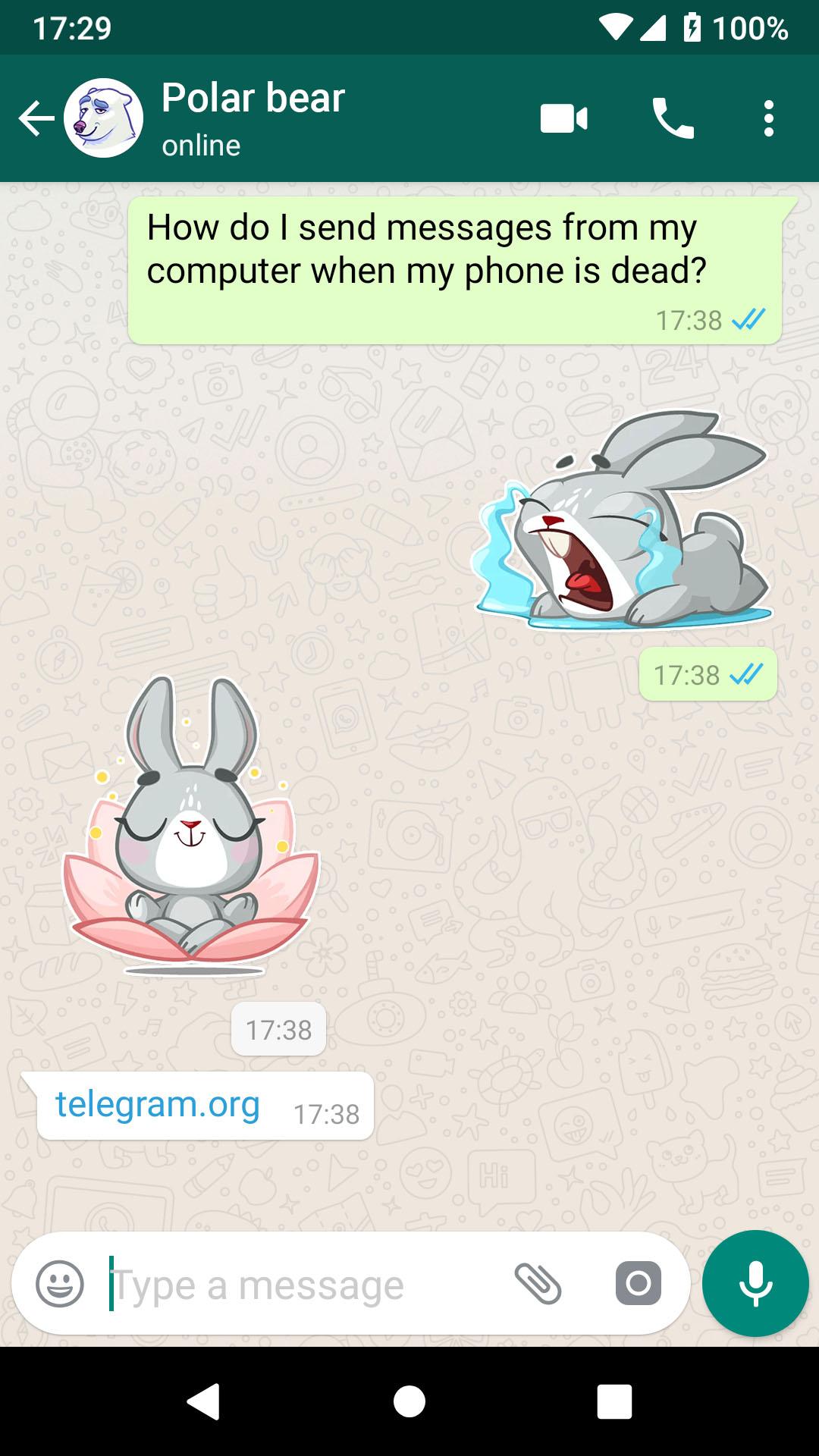 اسکرین شات 3 برنامه Rabbit Stickers WAStickerApps