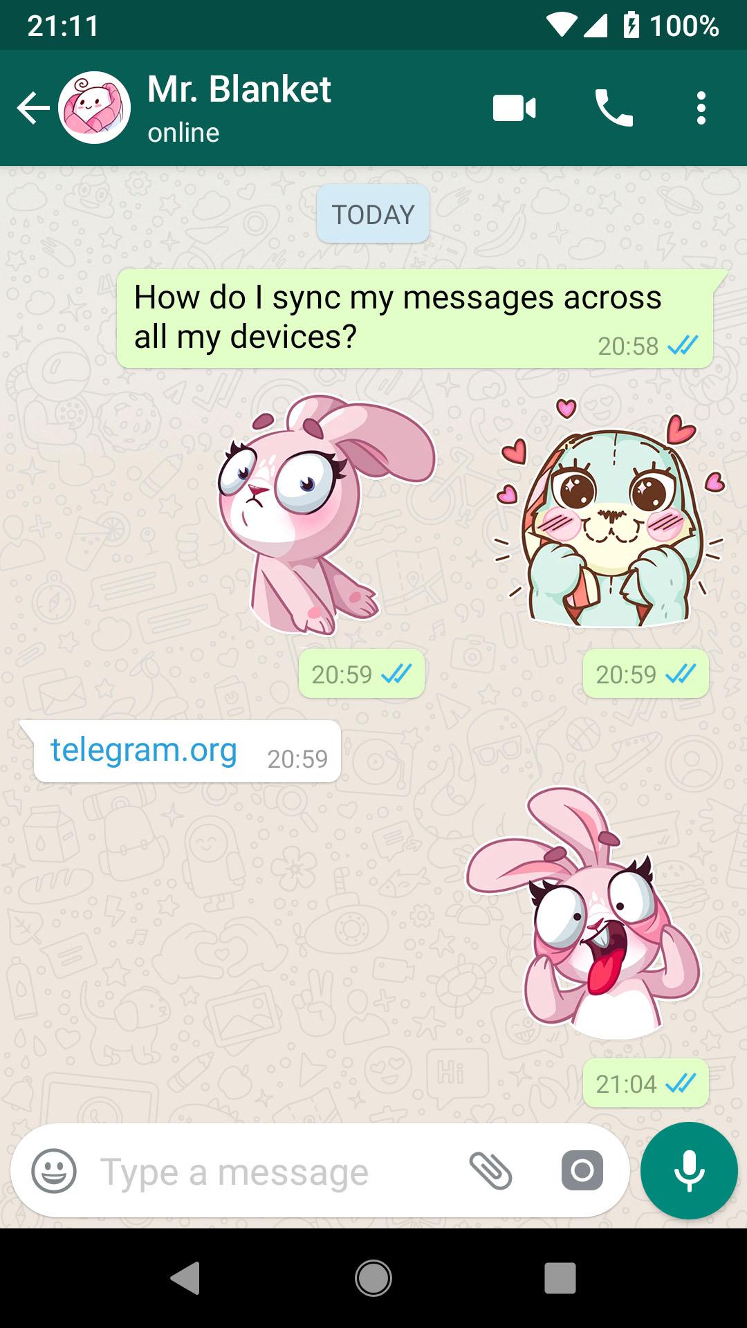 اسکرین شات 5 برنامه Rabbit Stickers WAStickerApps